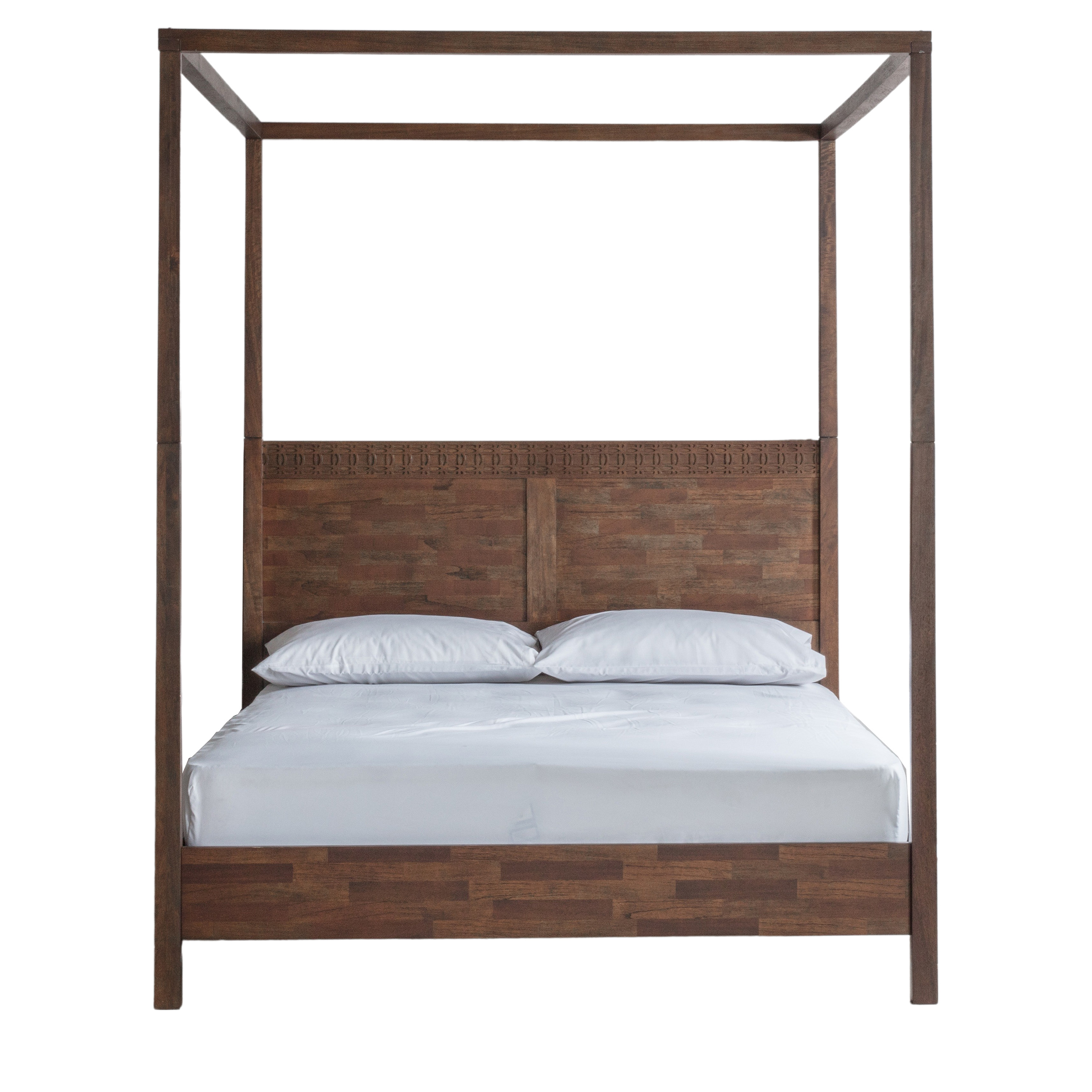 ASHWELL Super Kingsize Wooden Bedframe - Brown