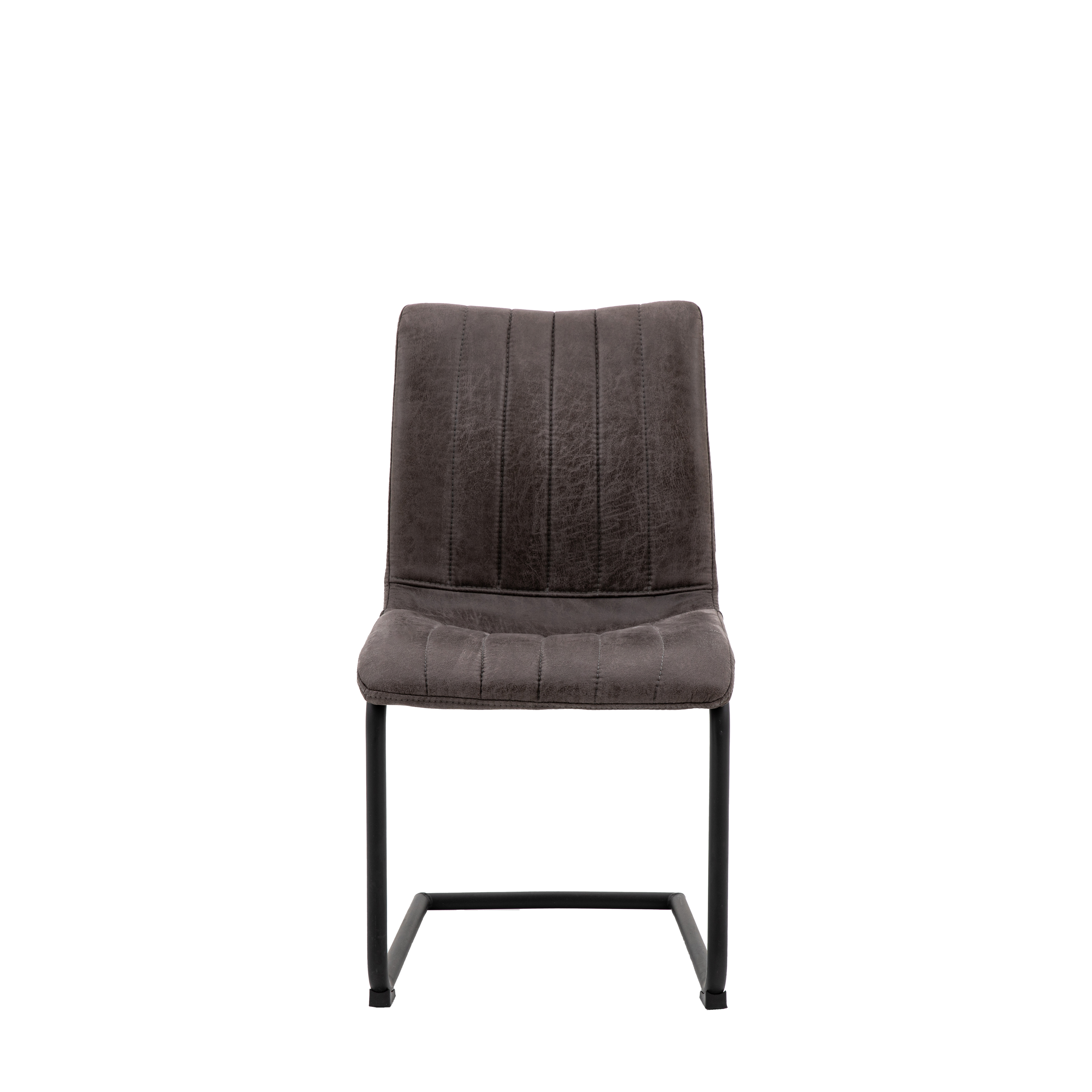 WESTERDALE Faux Leather Multi Purpose Chair Grey - Set of 2