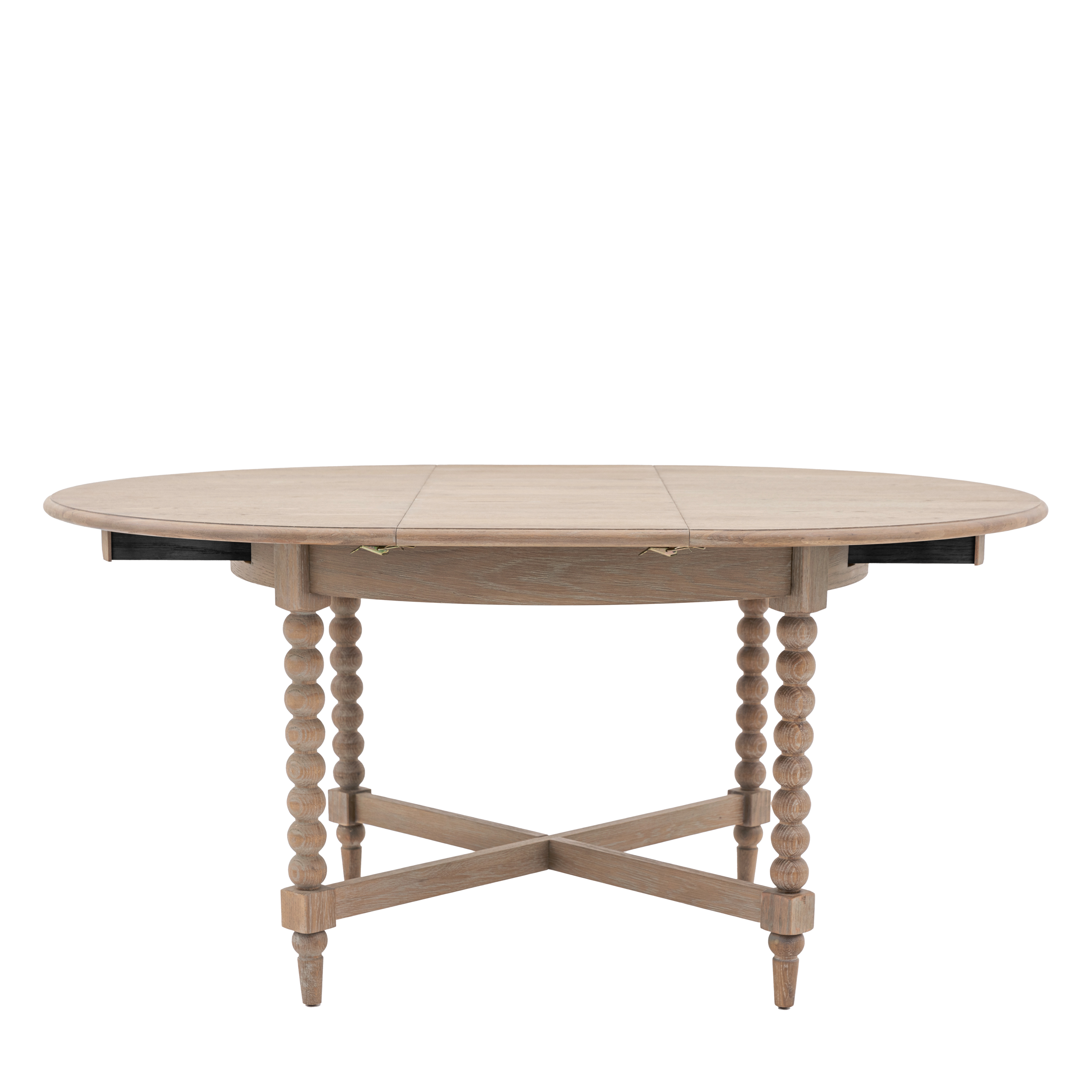 STONELEIGH Round Extending Dining Table - Light Oak