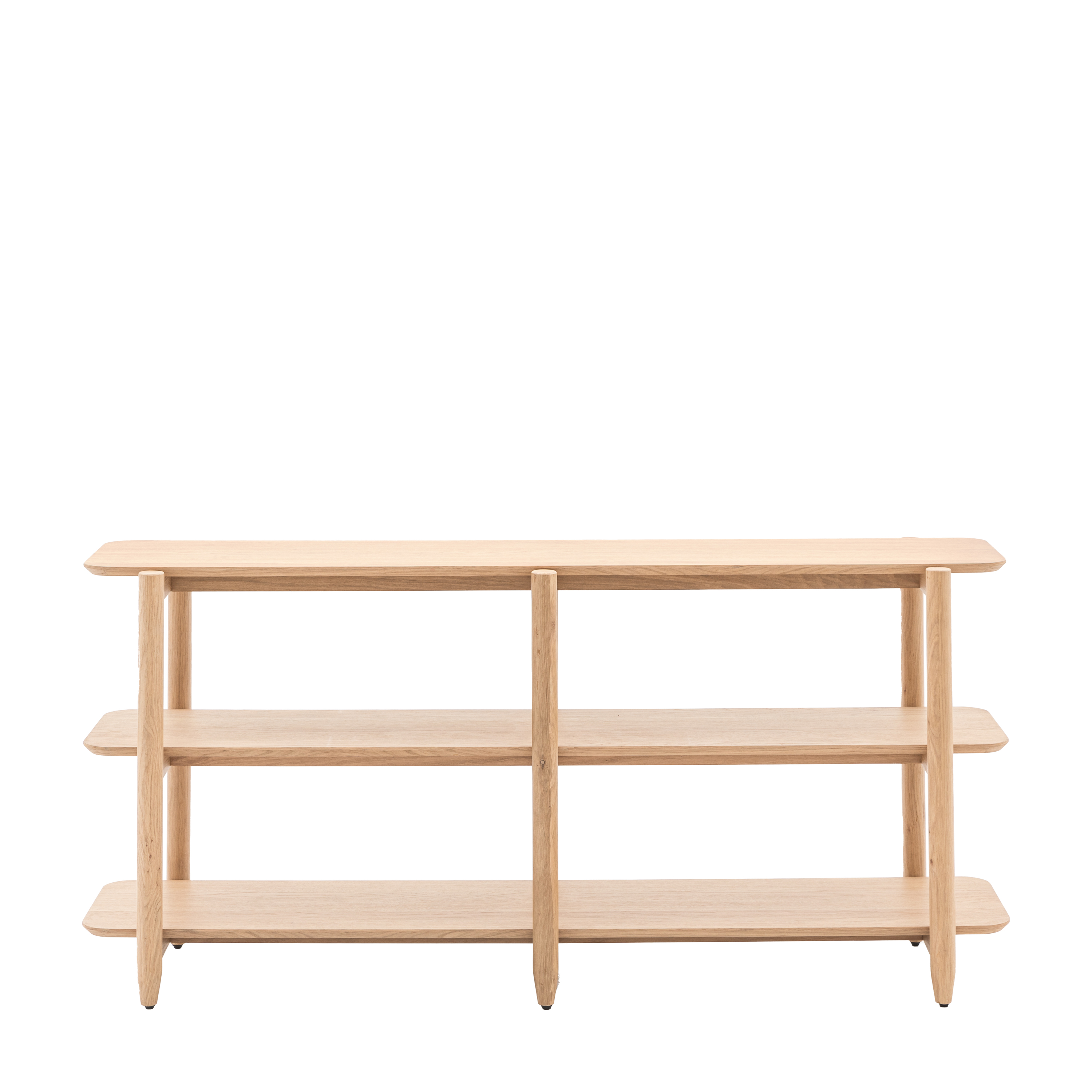 BANBURY Wide Open Display Rack - Light Oak