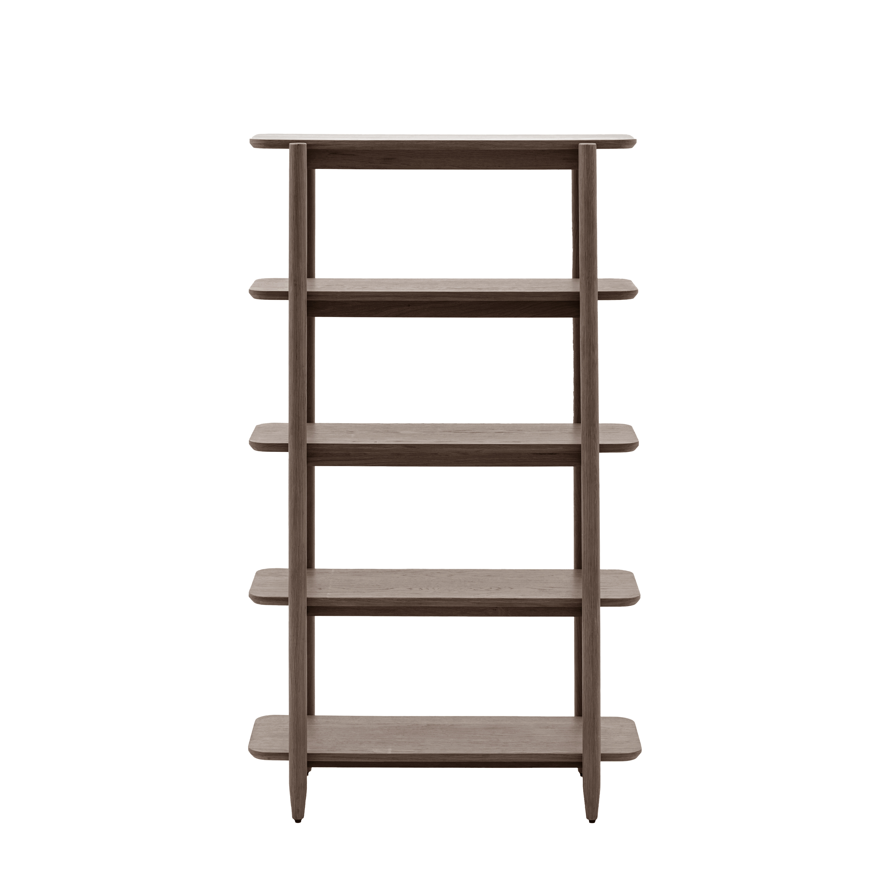 BANBURY Tall Open Display Rack - Dark Oak