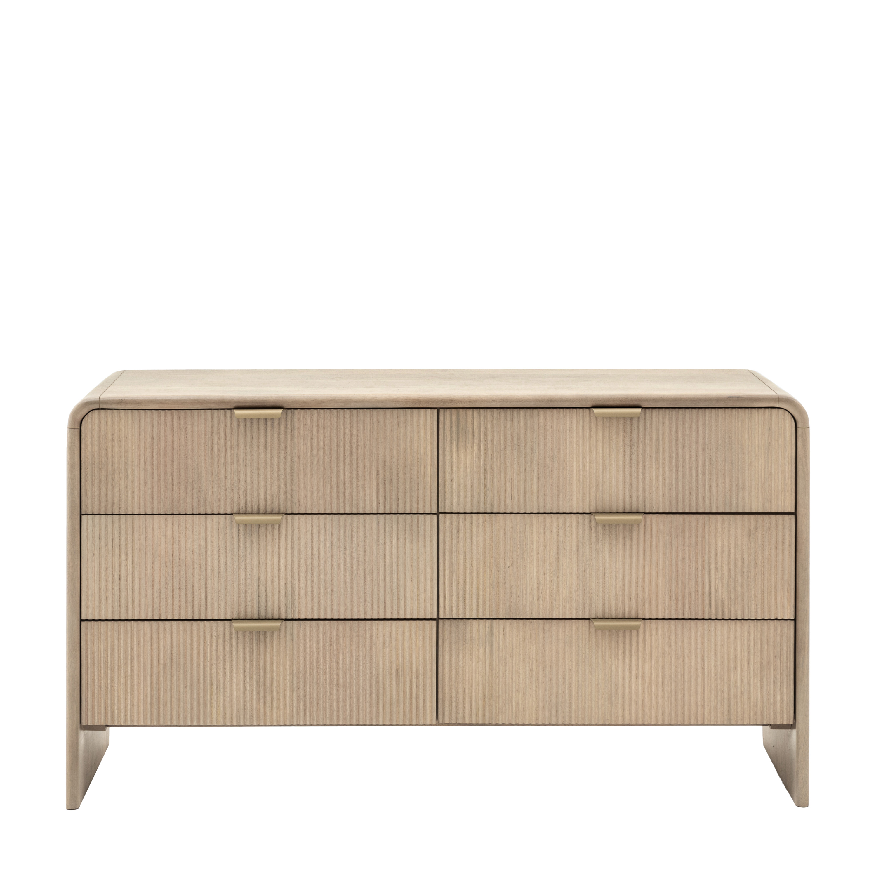 LAVENHAM Oak Finish Chest of Drawers - Extra Large-sized, 6 Drawers, Double, Ready Assembled