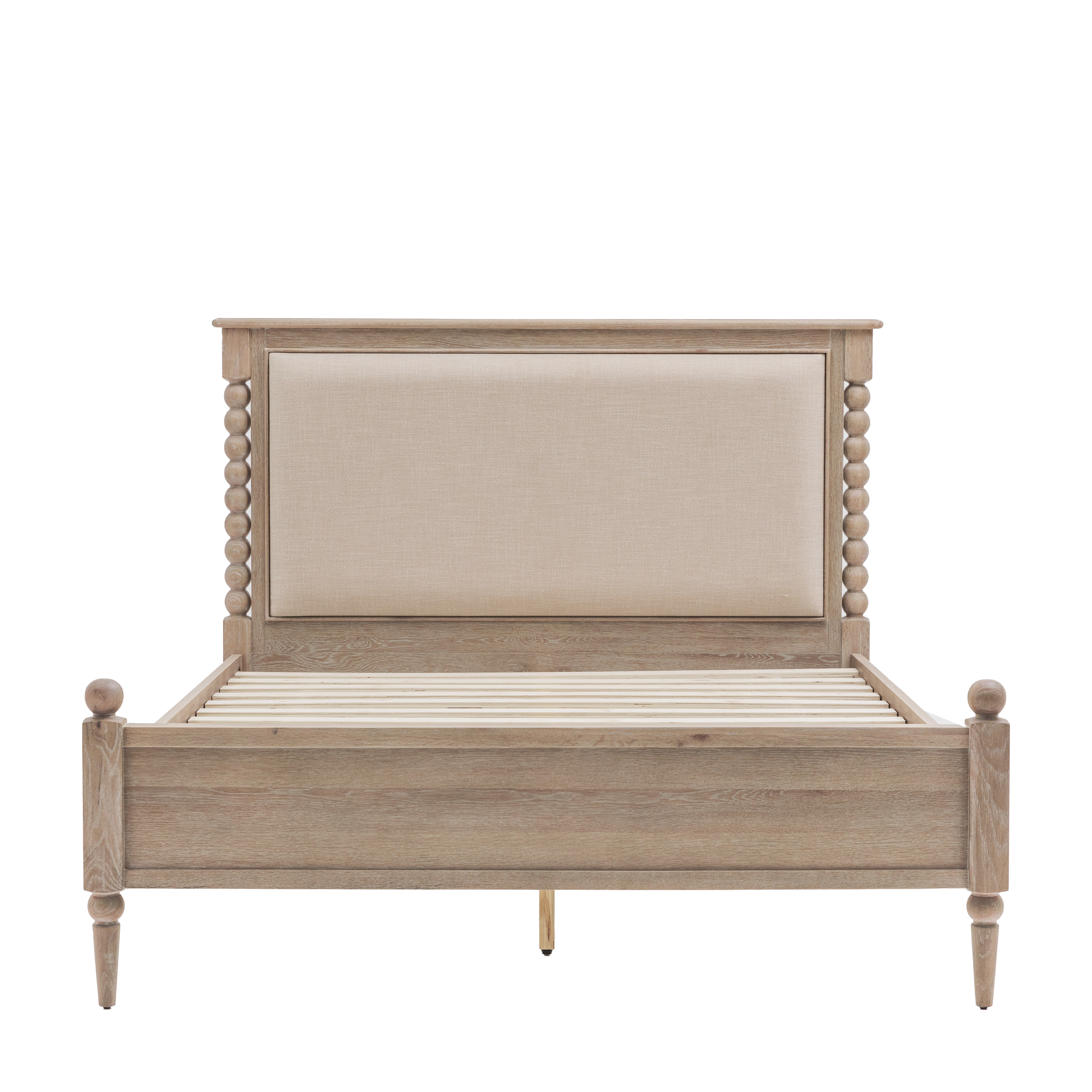 STONELEIGH Kingsize Wooden Bedframe - Light Oak