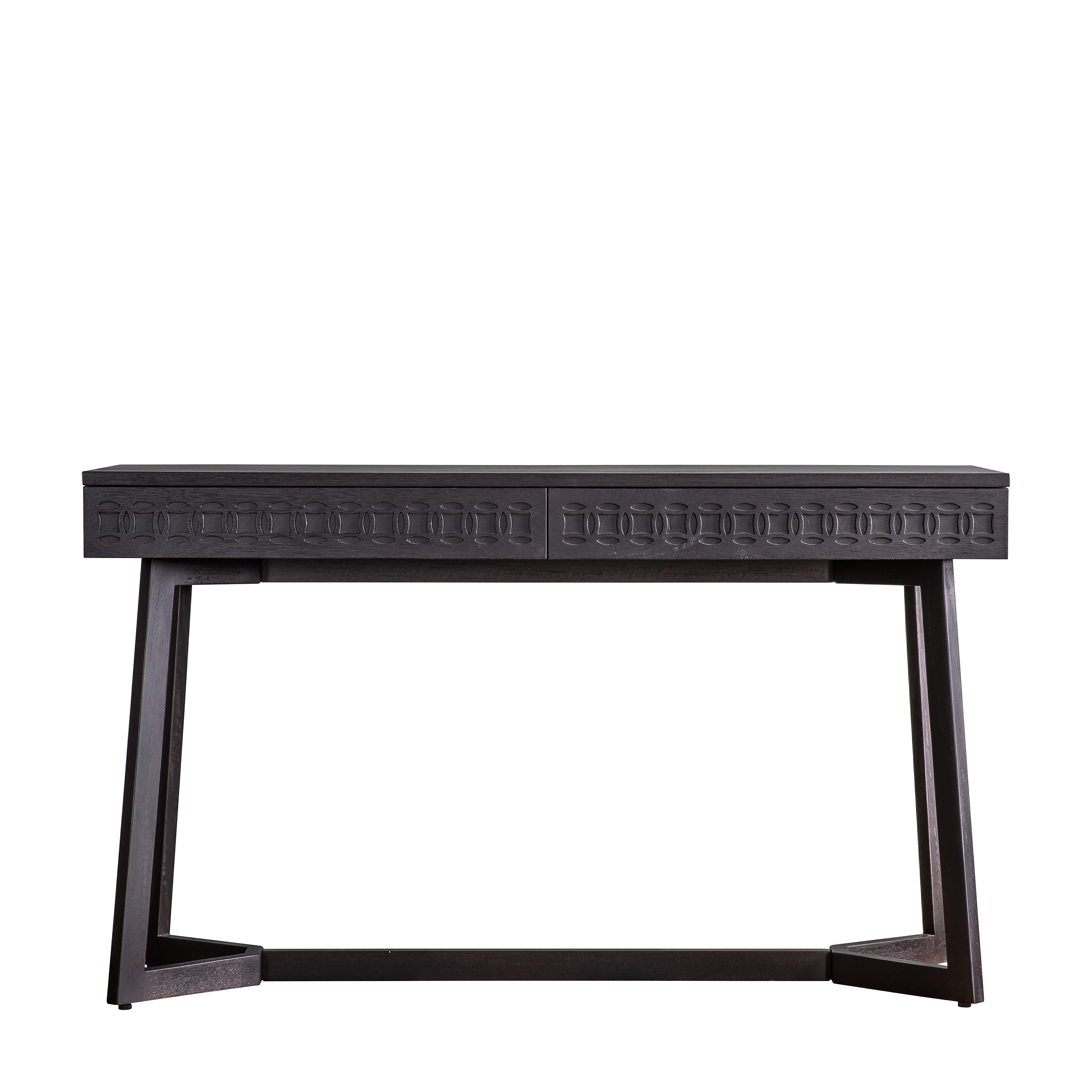 ASHWELL 2 Drawer Office Desk - Black