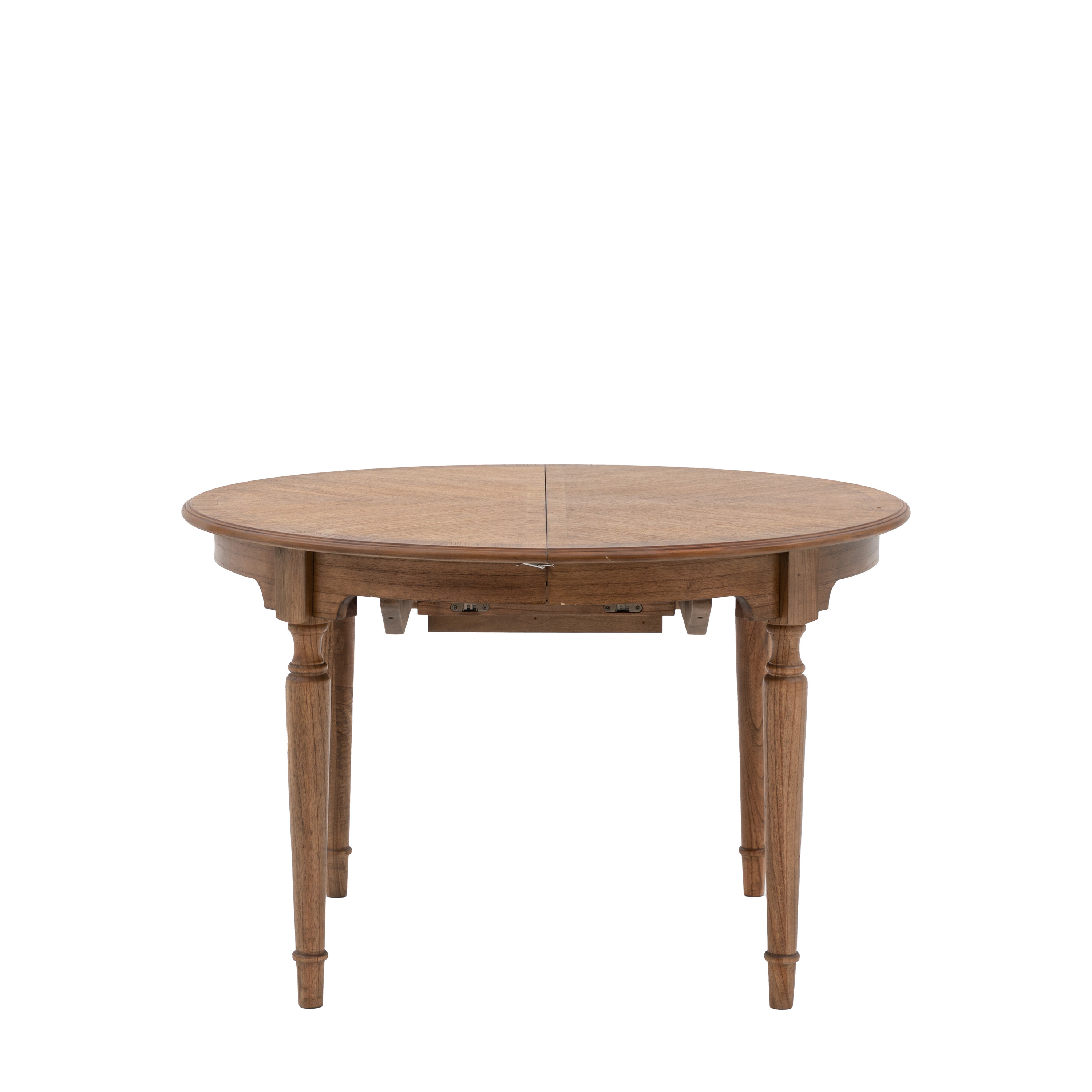 ALDERLEIGH Extending Round Dining Table - Dark Oak