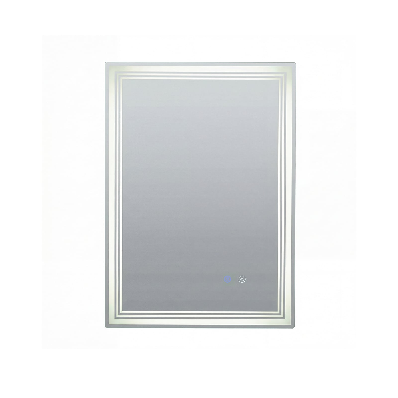 70 x 50cm LED Rectangular Wall Bathroom Mirror with Anti-fog