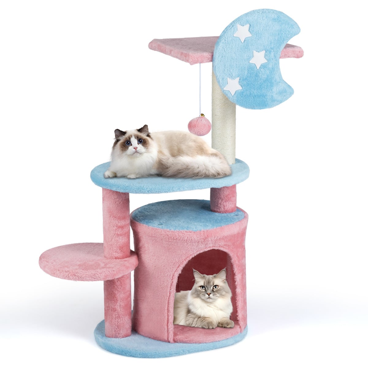 85cm Cute Aesthetic Cat Tree with Sisal Scratching Post