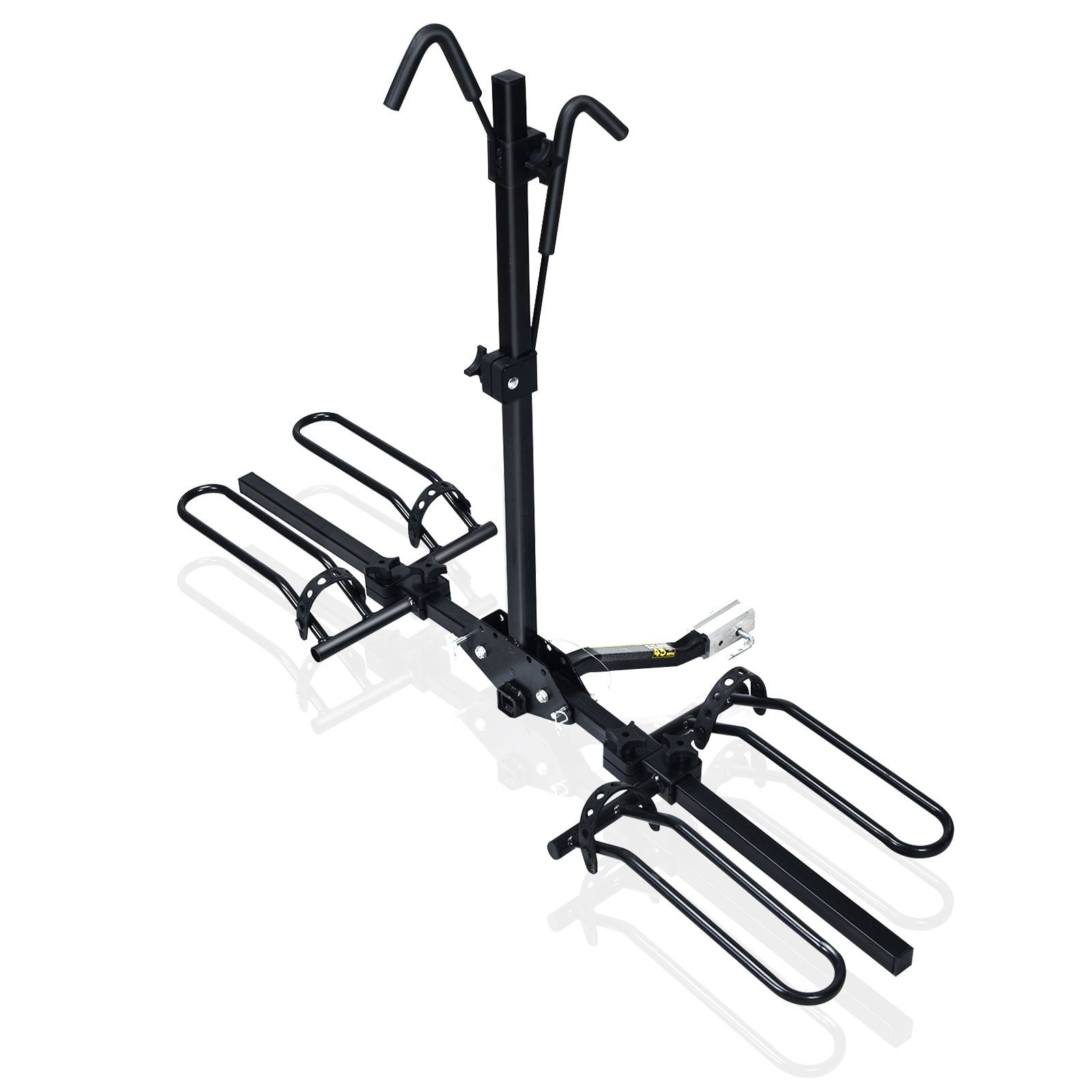 Hitch Mount Rack for 2 Bikes with Retractable Cradles