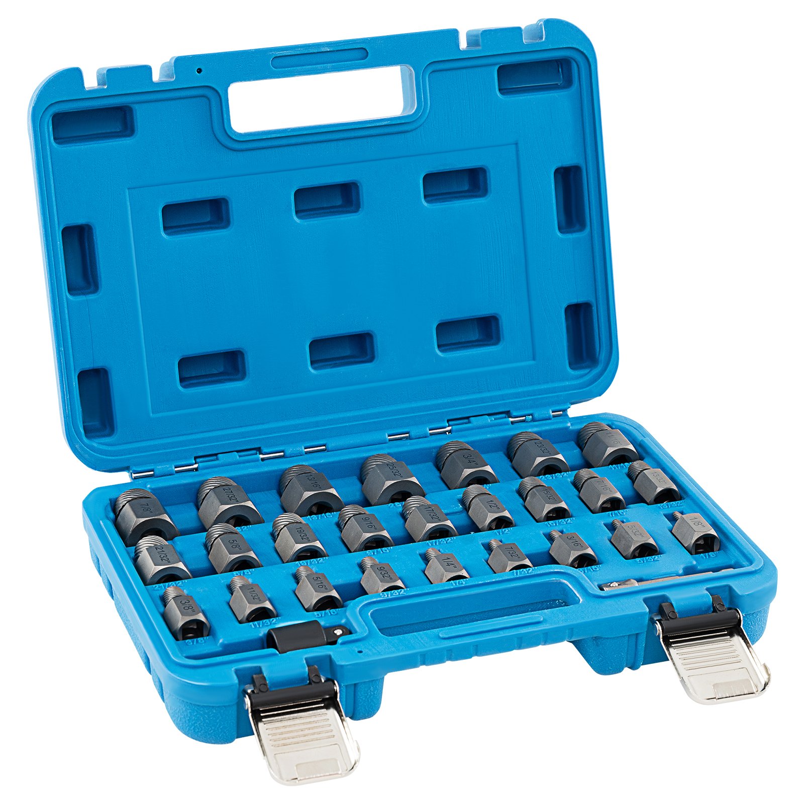 LUURTA 27 Pieces Screw Extractor Set with 3/8 Inches Drive-Blue