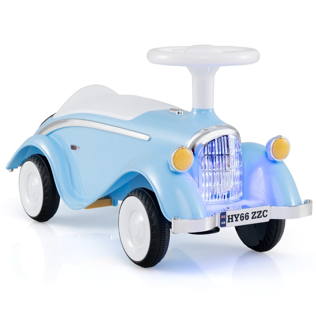 STANLIX Toddler Ride on Toy with Steering Wheel for Children 19-36 Months Old-Navy