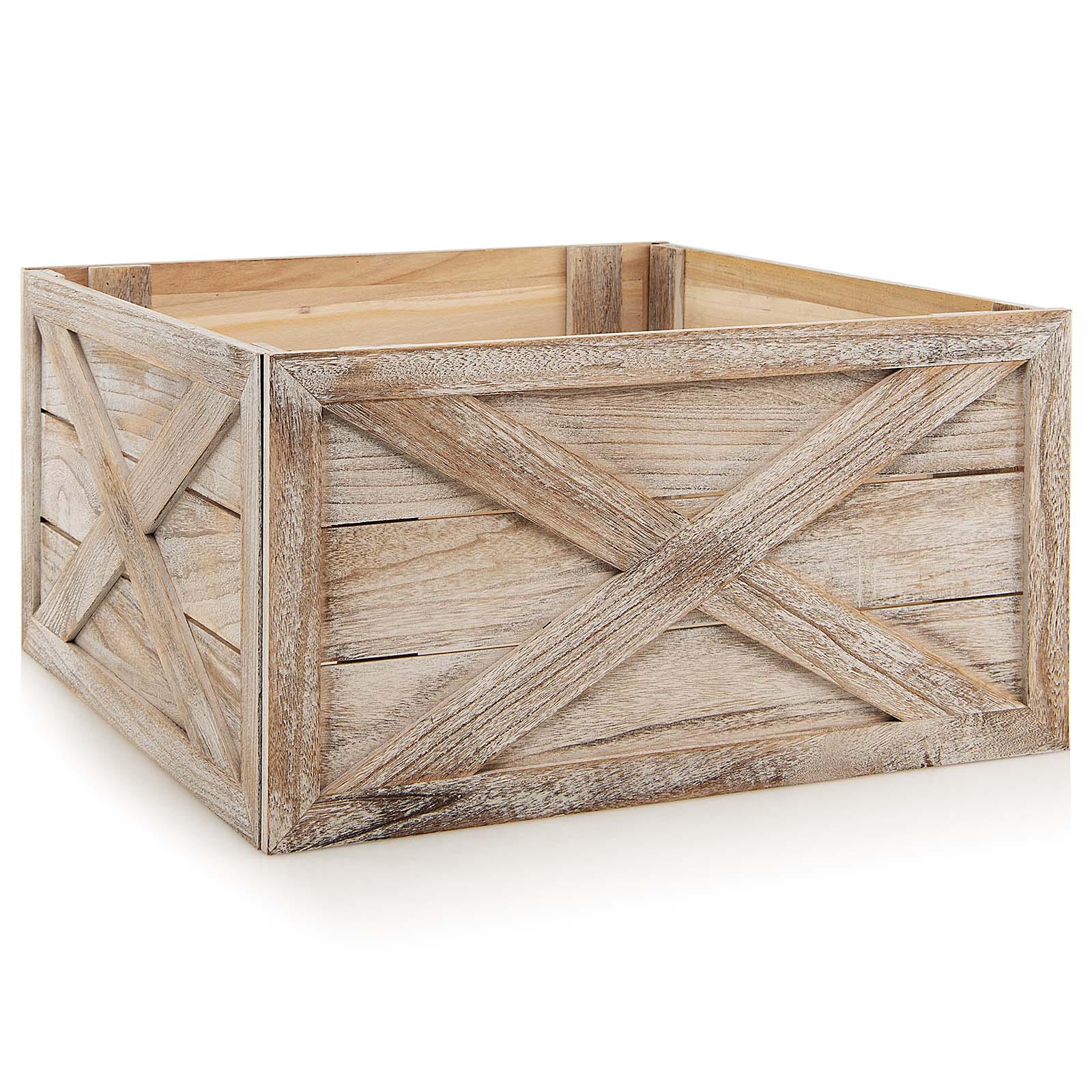 Brown Christmas Tree Box Stand - Large