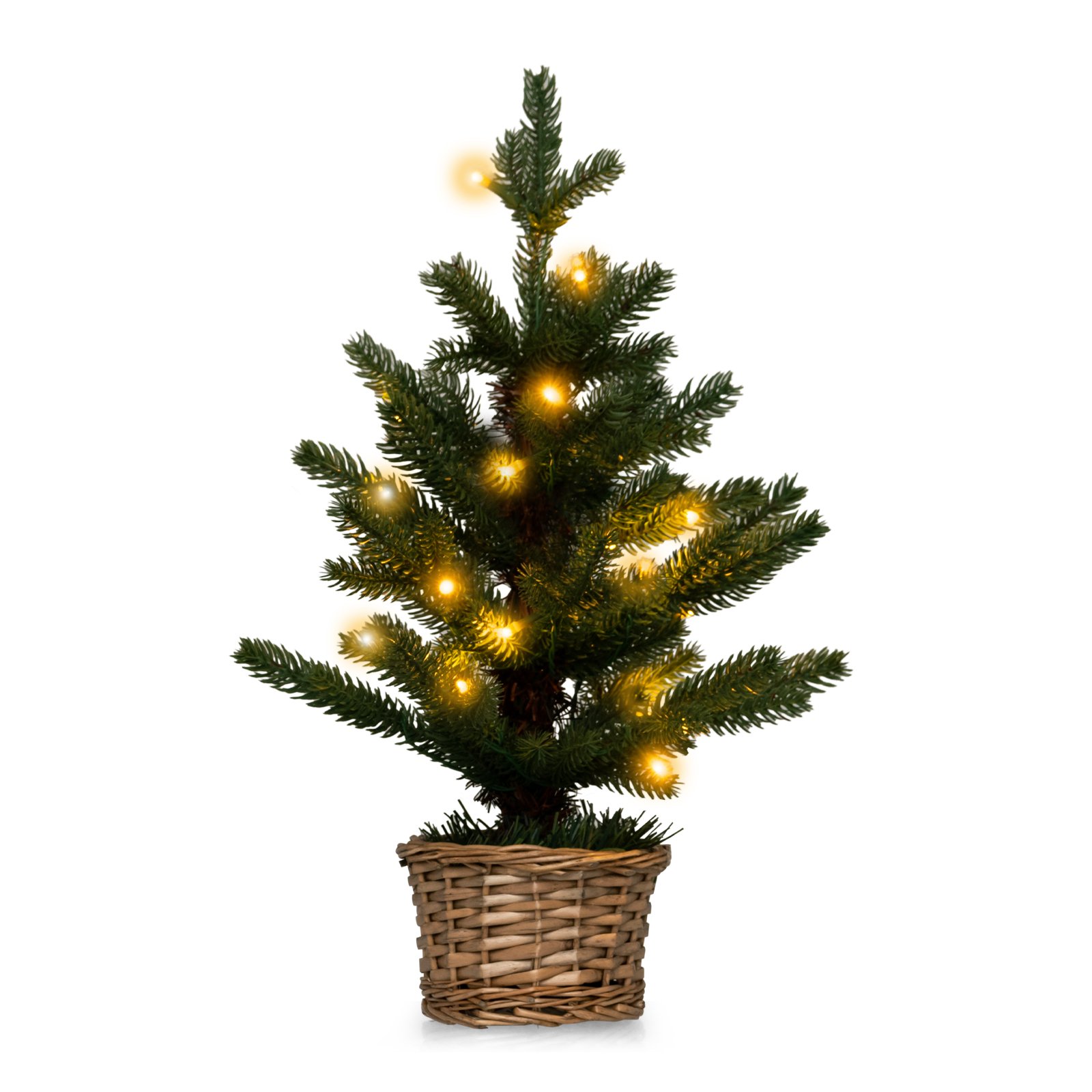 Pre-lit Mini Artificial Christmas Tree - 96 Tips