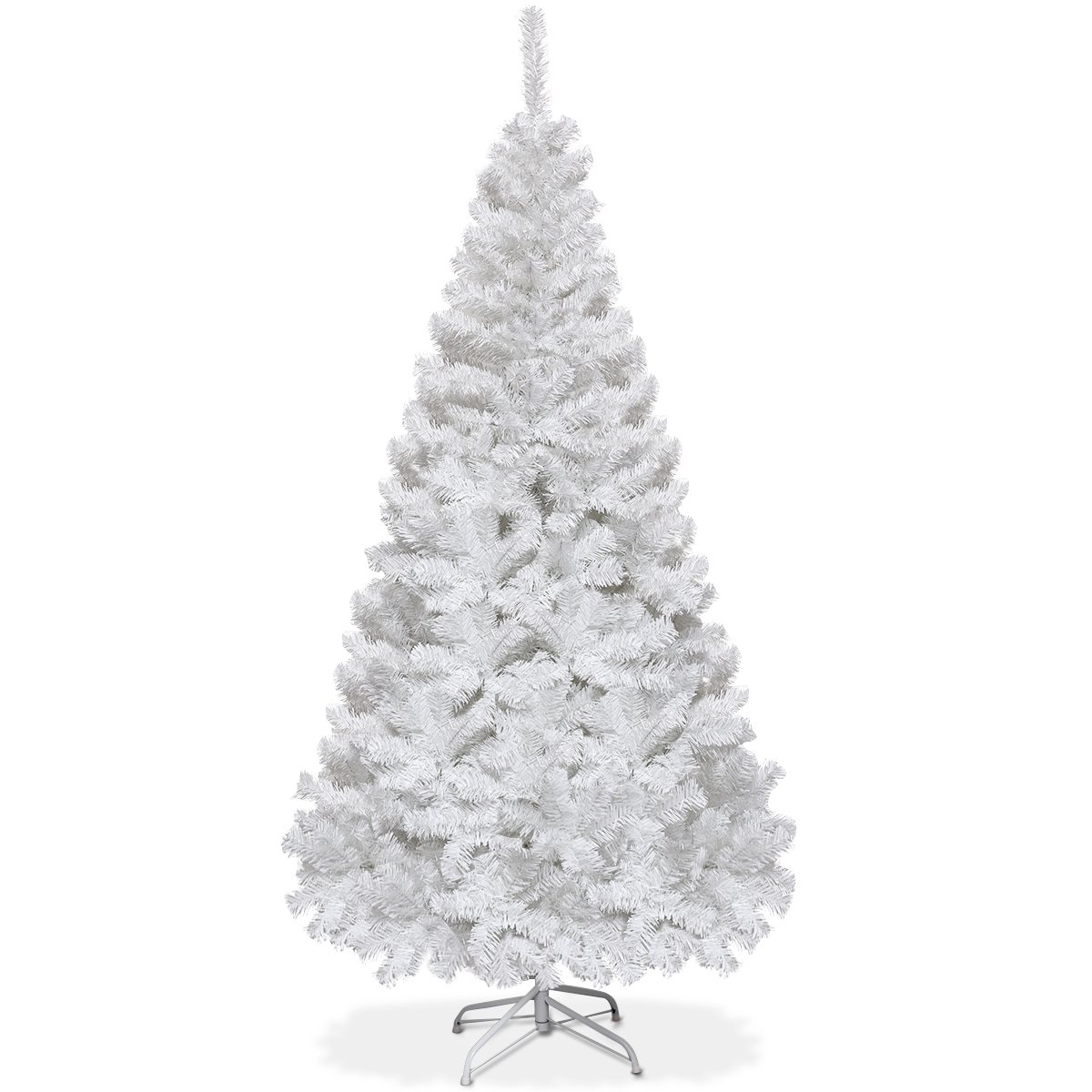 White Artificial Christmas Tree with Stand - 6ft