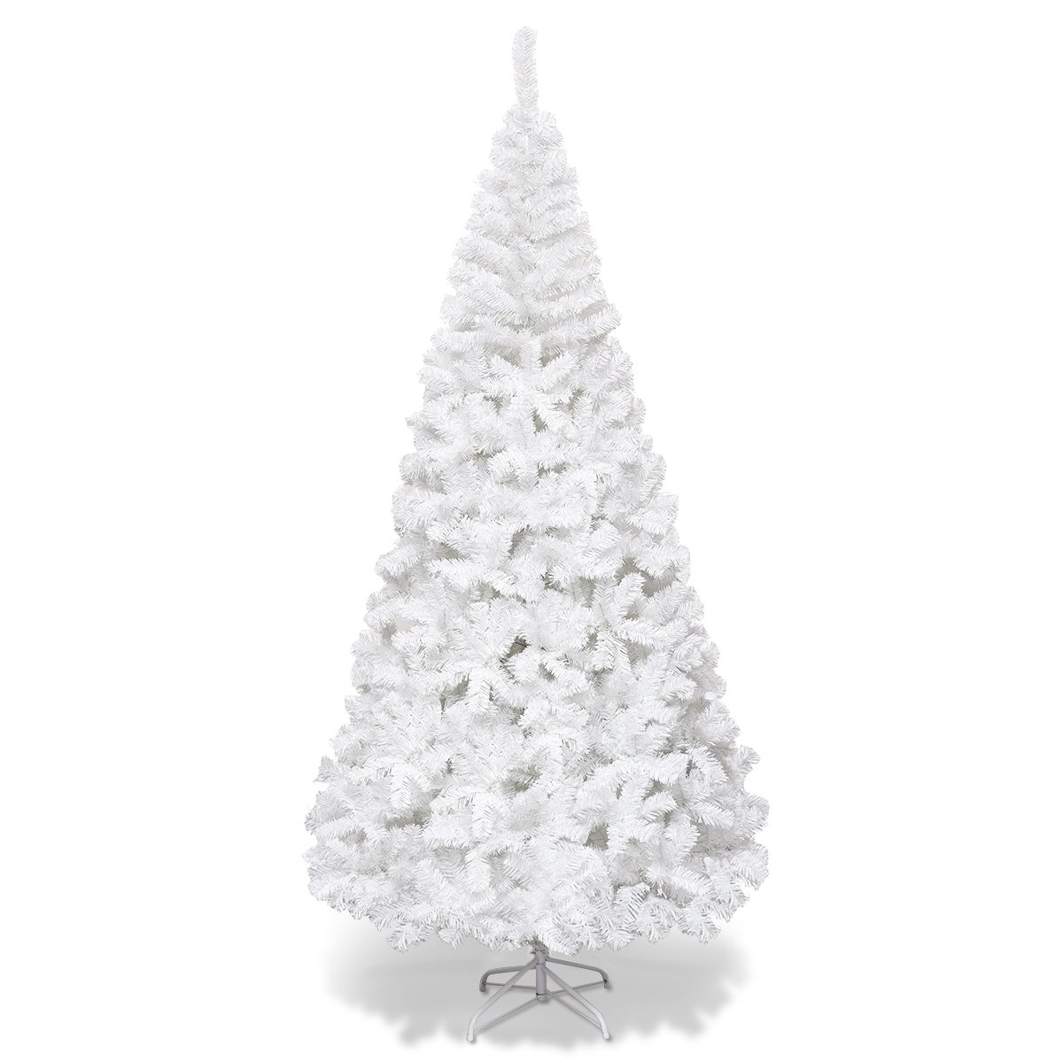 White Artificial Christmas Tree with Stand - 7ft