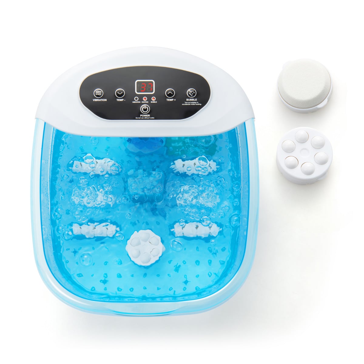 NAVIX Foot Spa Massager with Removable Pedicure Stone-Blue