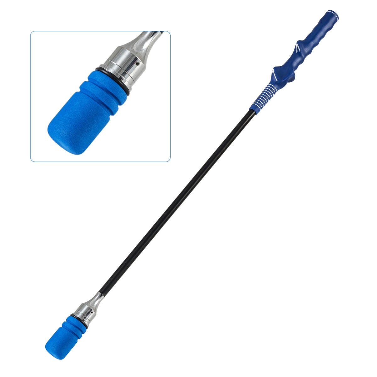 SIVENA Golf Swing Trainer with Click Sound and Weight Golf Warm-up Practice Tool-Blue