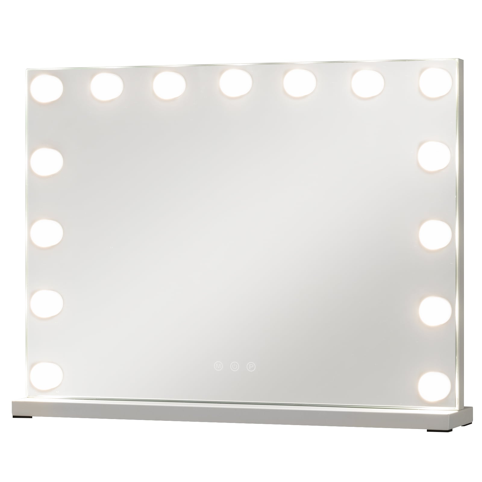WAVOR Hollywood Vanity Mirror with 3 Light Colors and Adjustable Brightness-White-M