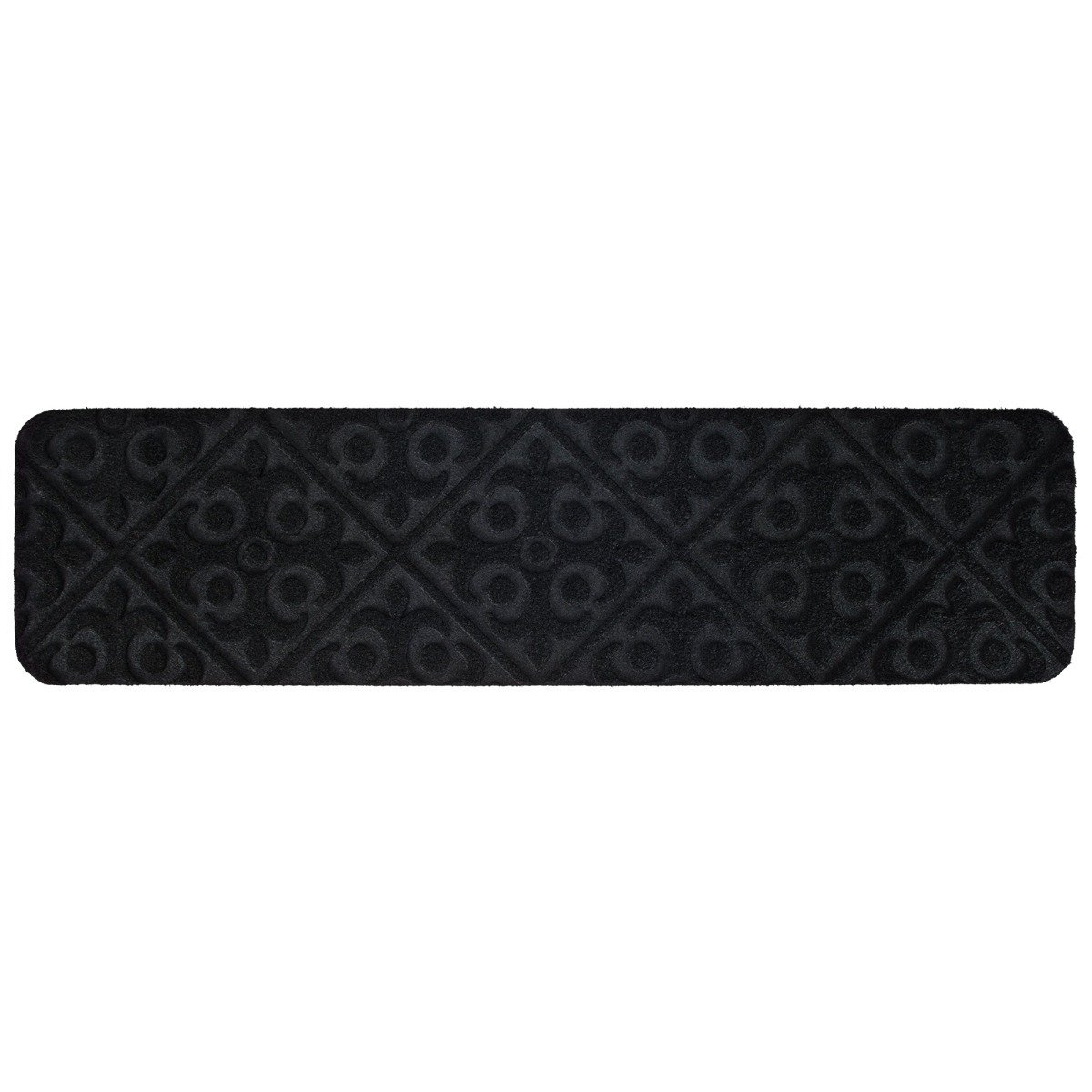 DRAYCREST Non-Slip Stair Mats with Reusable Adhesive-Black