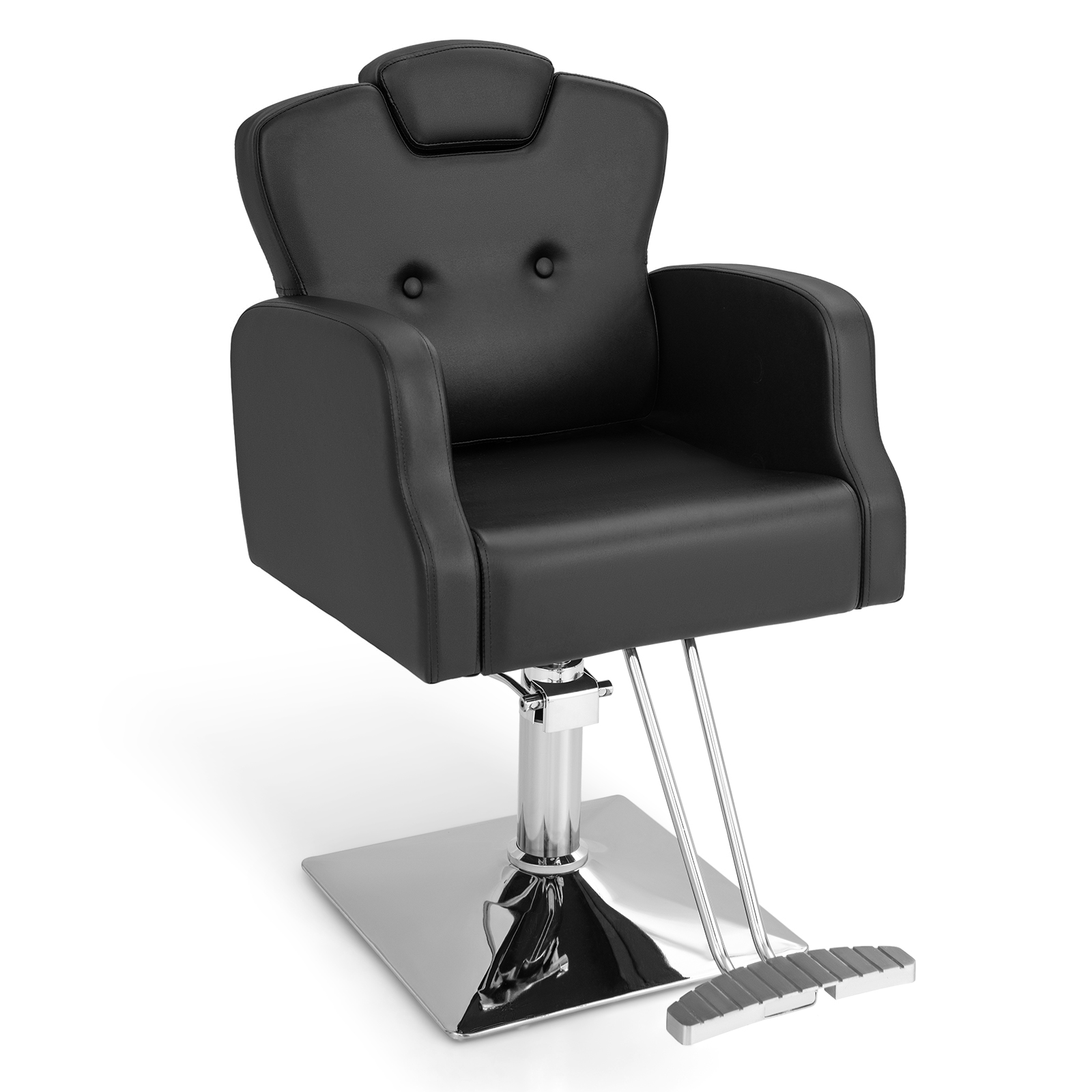 Heavy Duty Hydraulic Barber Chair Salon Chair with 360 Degrees Swivel - Black