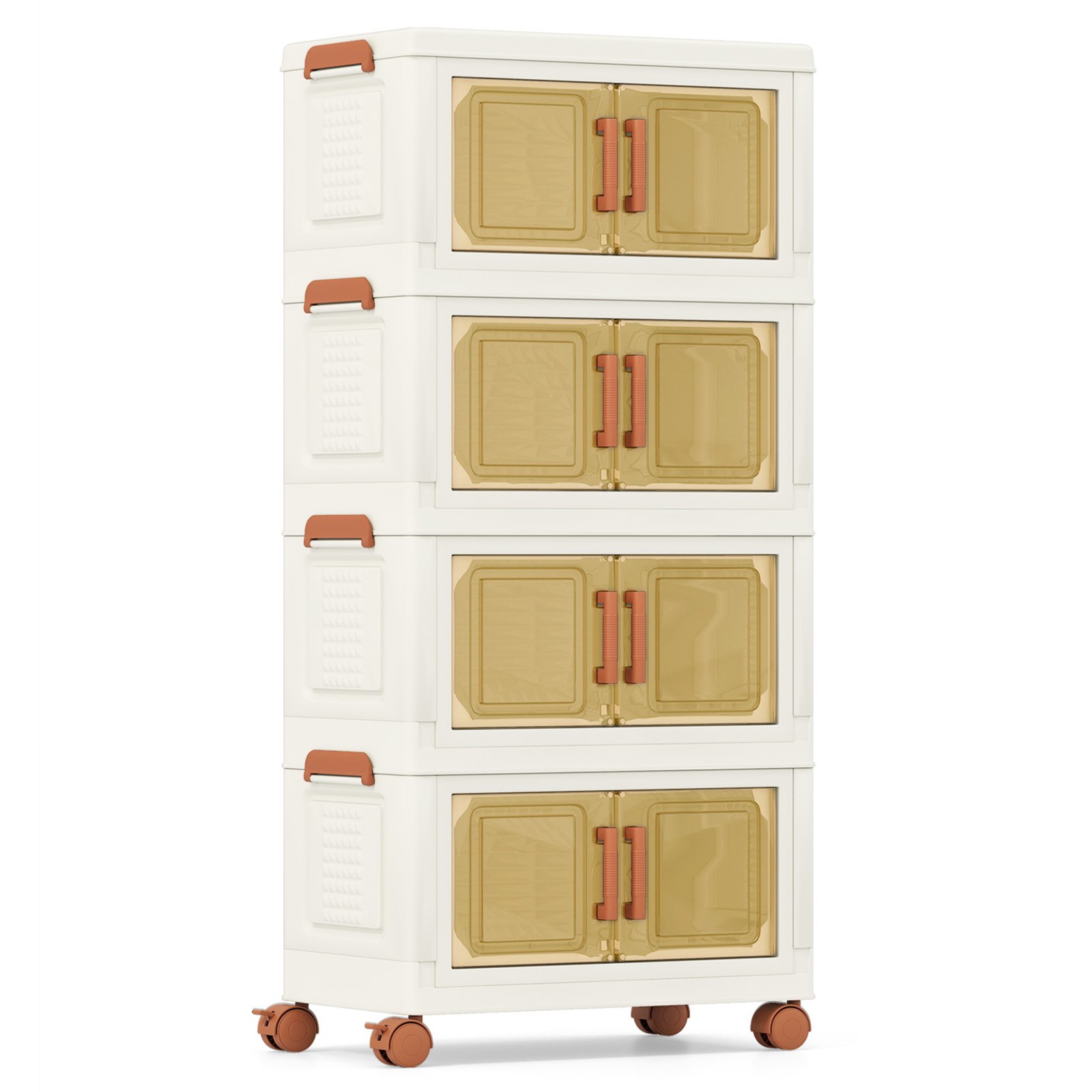 TYVI 208L Stackable Plastic Collapsible Storage Bins with Lids