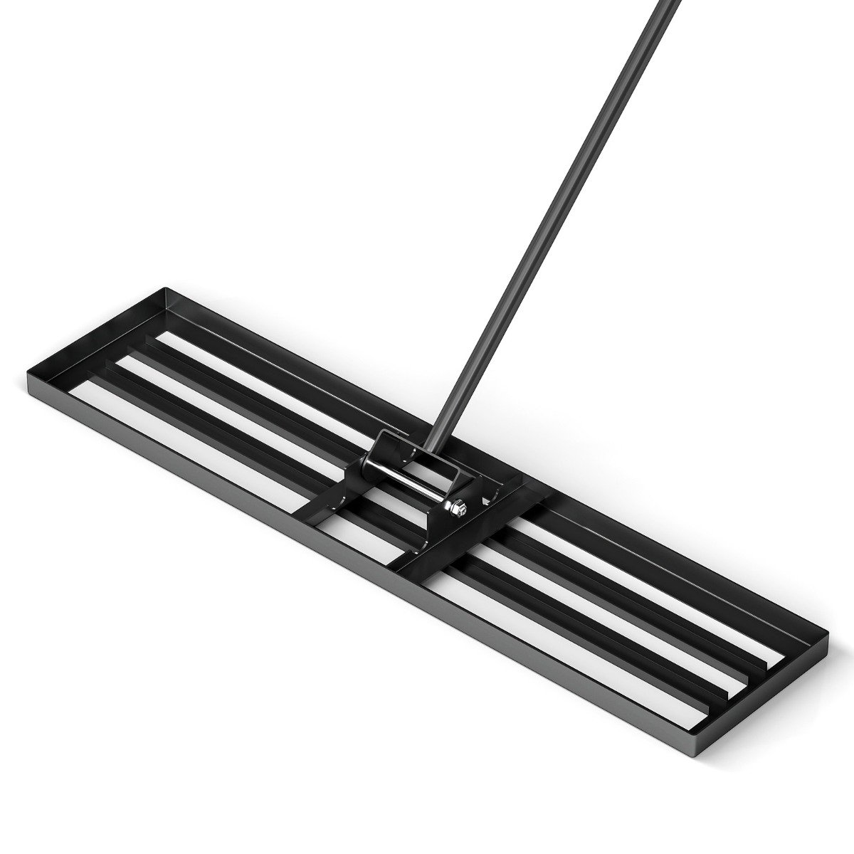 COMO Lawn Leveling Rak with Ergonomic Handle-106 x 25 cm-Black