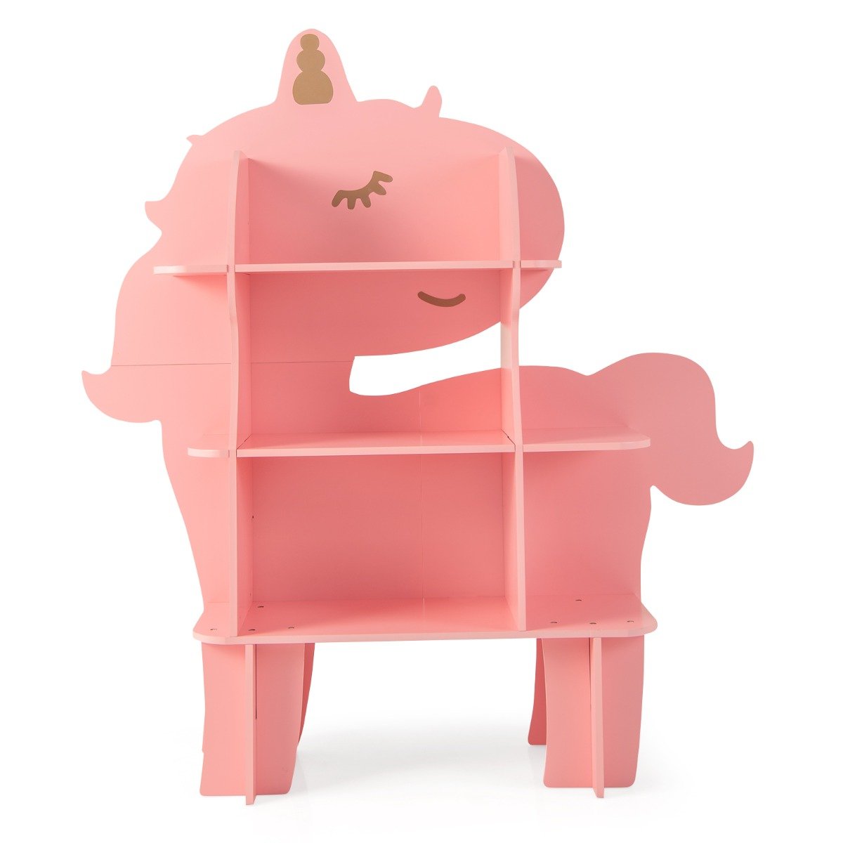 IVRI Kids Toy Storage Organizer with Anti-Toppling System for Play Room Nursery Kindergarten-Pink