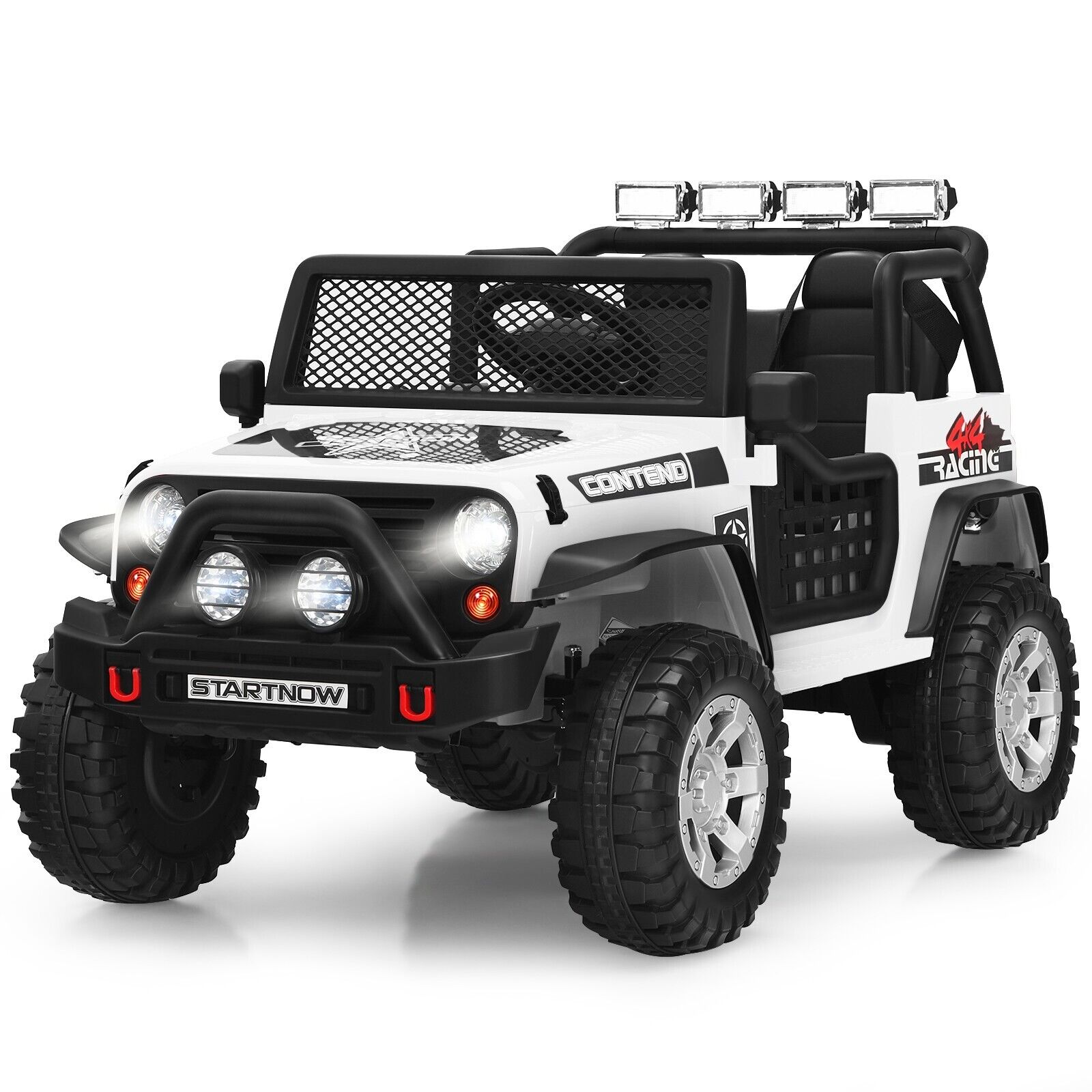 Kids Electric Vehicle - 2Seat Kids Ride on Truck - White