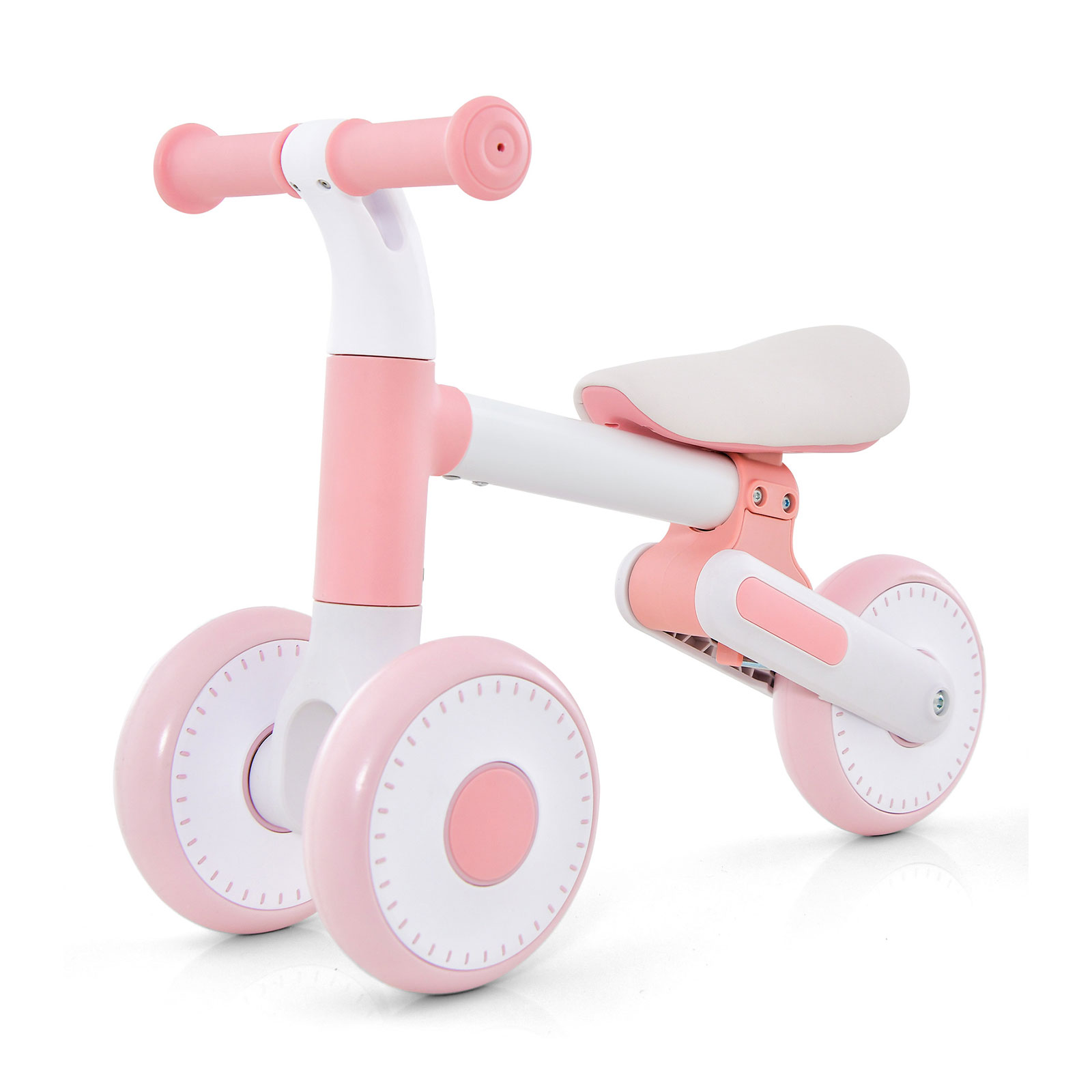 Baby Balance Bike Toddler Walker with Adjustable Seat - Pink