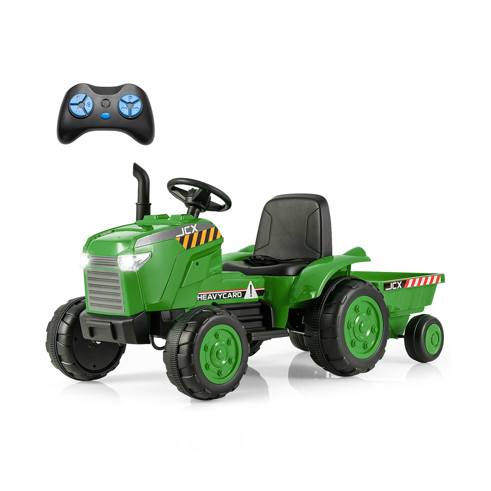 Kids Electric Vehicle - 12V Kids Ride On Tractor - Green
