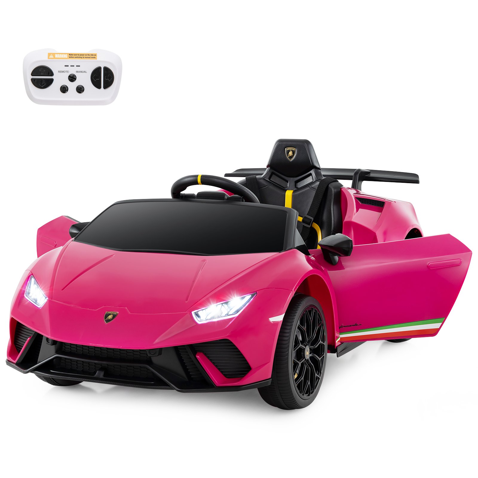Kids Electric Car - 12V Kids Ride on Car Lamborghini - Pink