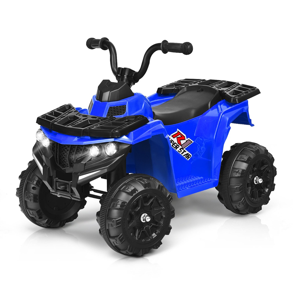 All Terrain Electric Quad Bike for Kids with MP3 and USB - Blue