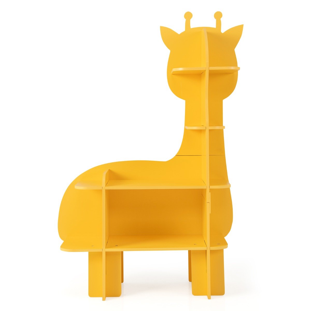 IVRI Kids Toy Storage Organizer with Anti-Toppling System for Play Room Nursery Kindergarten-Yellow