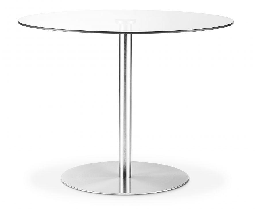 Milan Round Glass Pedestal Table