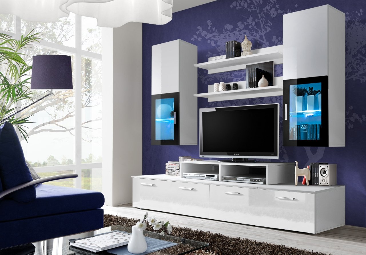 Timo Entertainment Unit - White Gloss