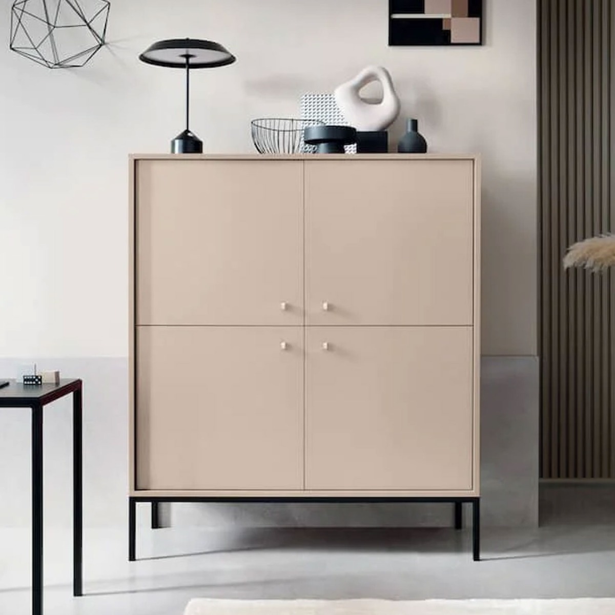 California Highboard Cabinet - Beige
