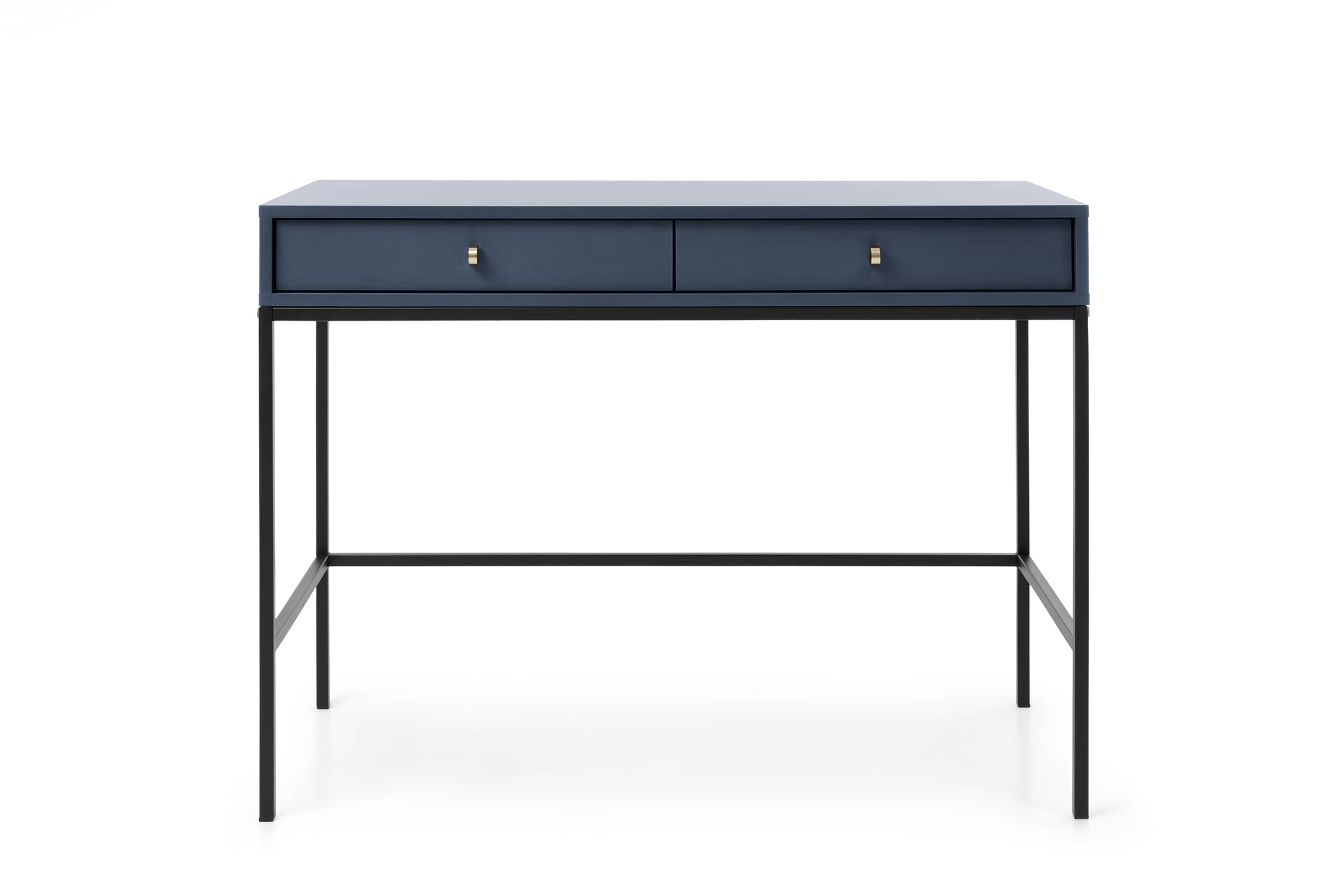 California Computer Desk with 2 Drawers - Navy