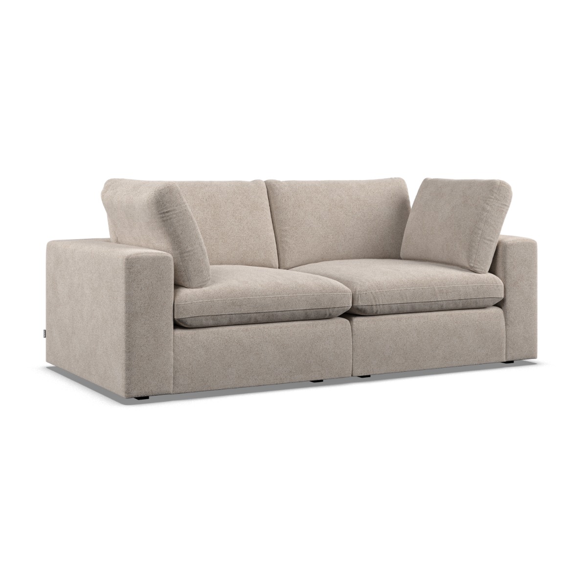 2 Seater Sofa - OBLAK Fabric Fossil