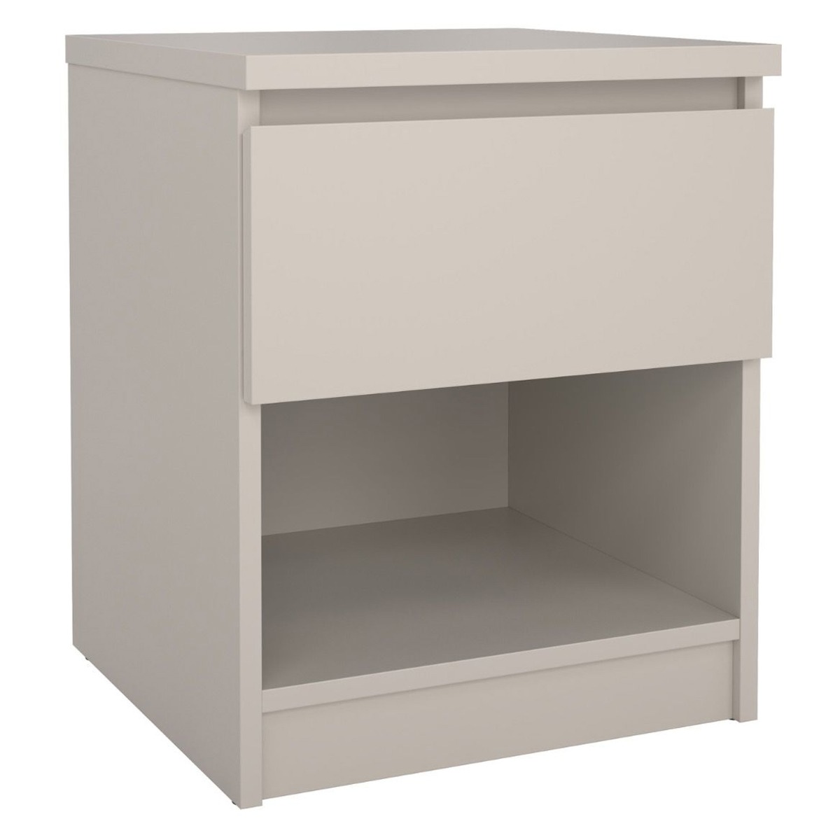 NANAIMO Bedside Table with 1 Drawer - Cashmere