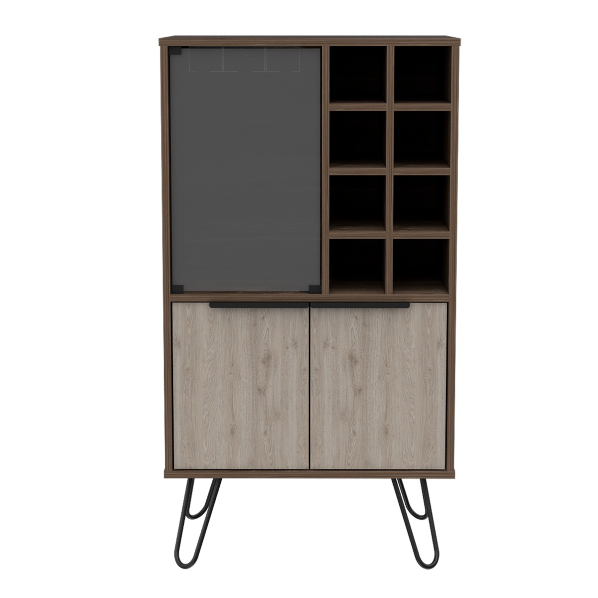 Nevada Wine Cabinet - Smoked Oak
