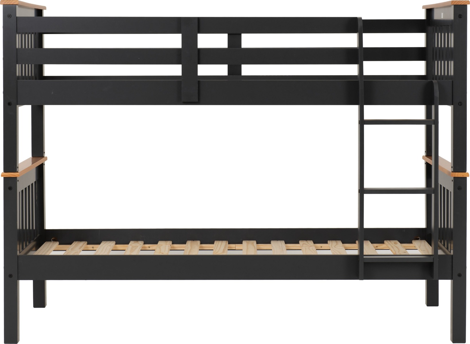 Neptune 3ft Single Bunk Bed - Grey Oak Effect