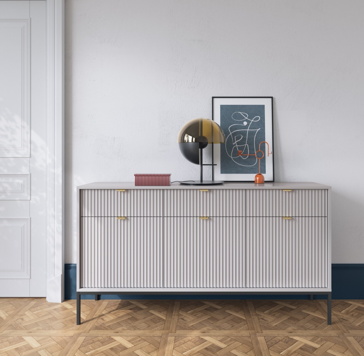 DYFED Sideboard 154cm - Grey