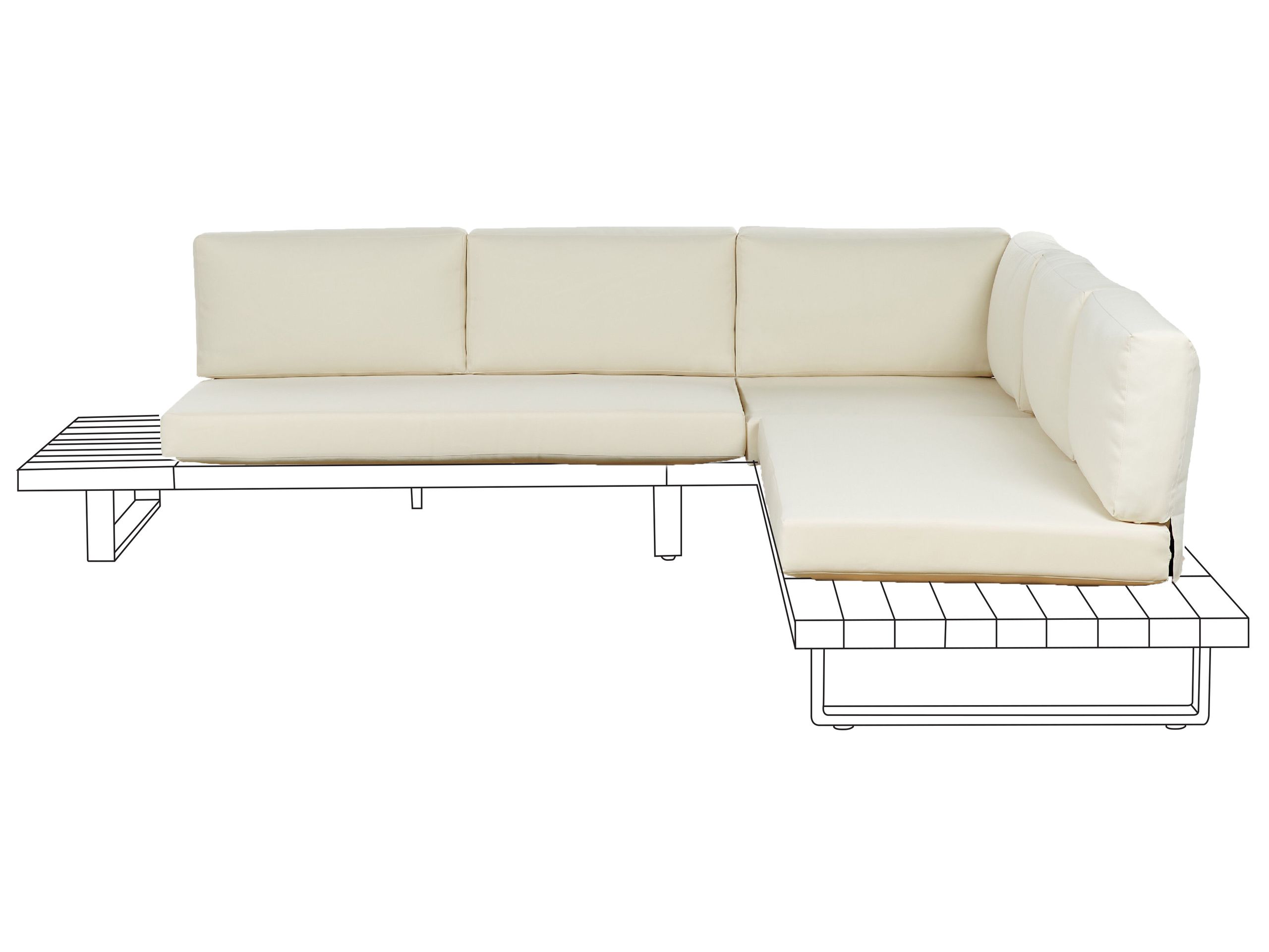 YMKONOS Outdoor Cushion Cover Set Off-White