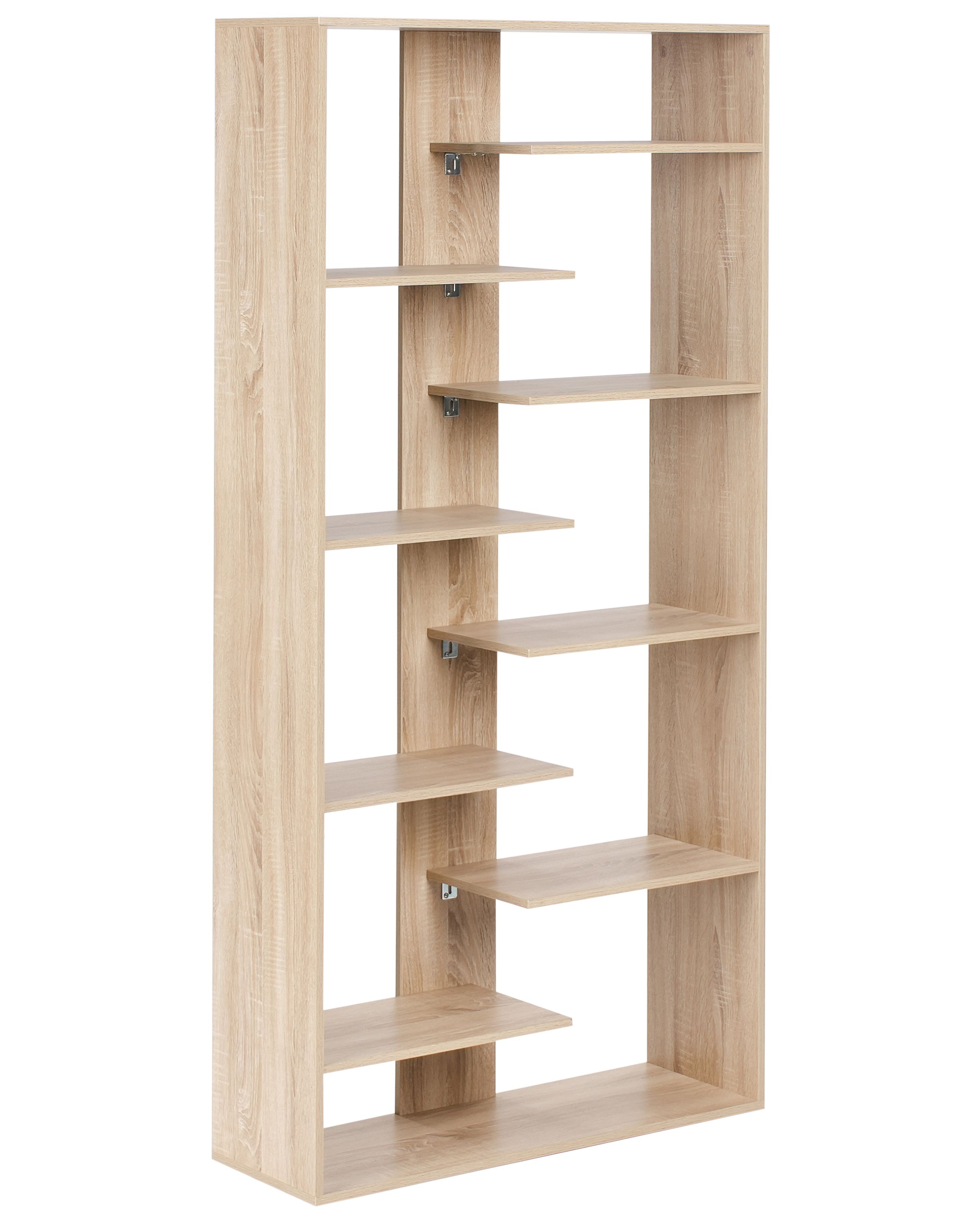 WINDMERE 8 Tier Bookcase - Light Brown