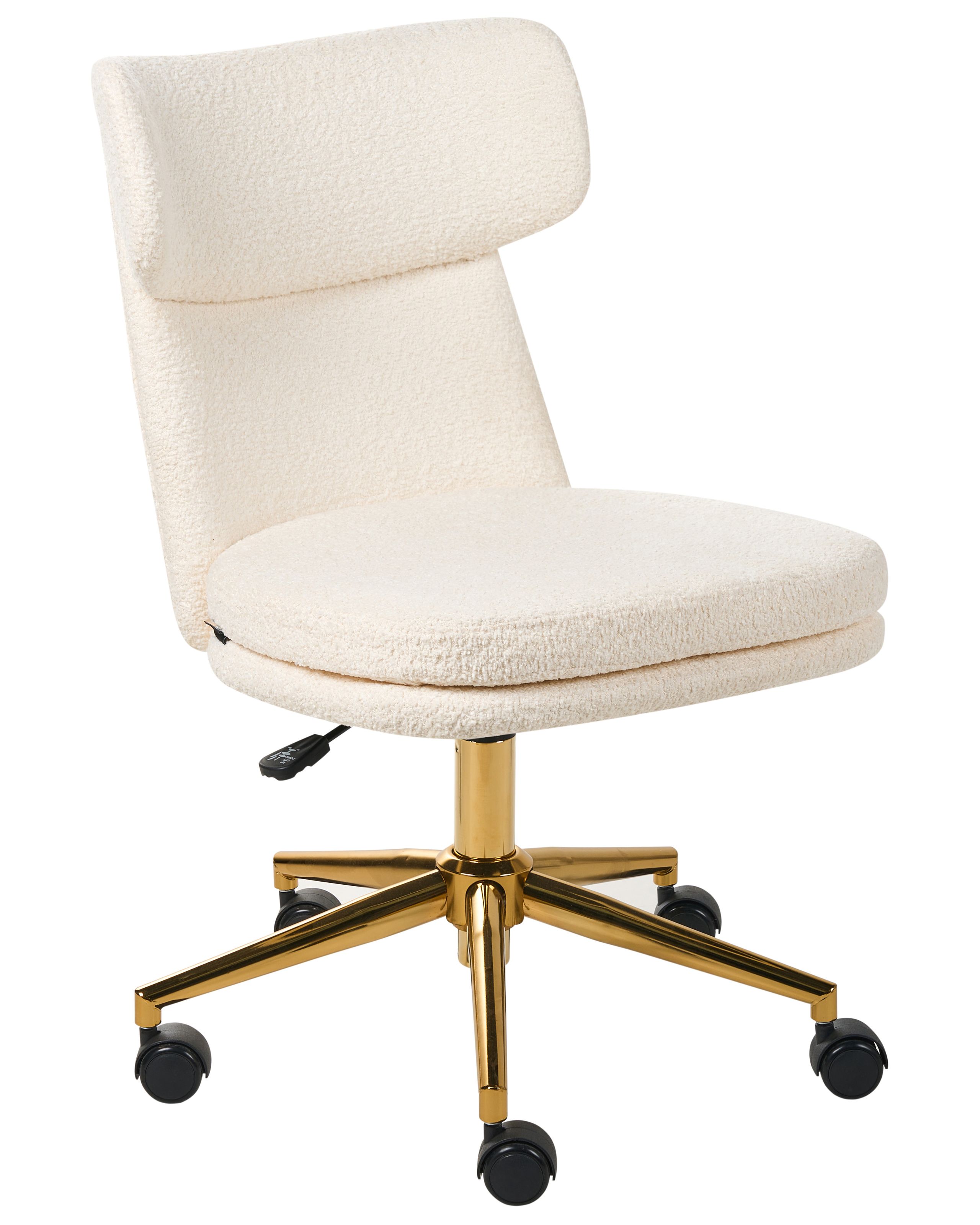 KERSDON Fabric Office Desk Chair - White