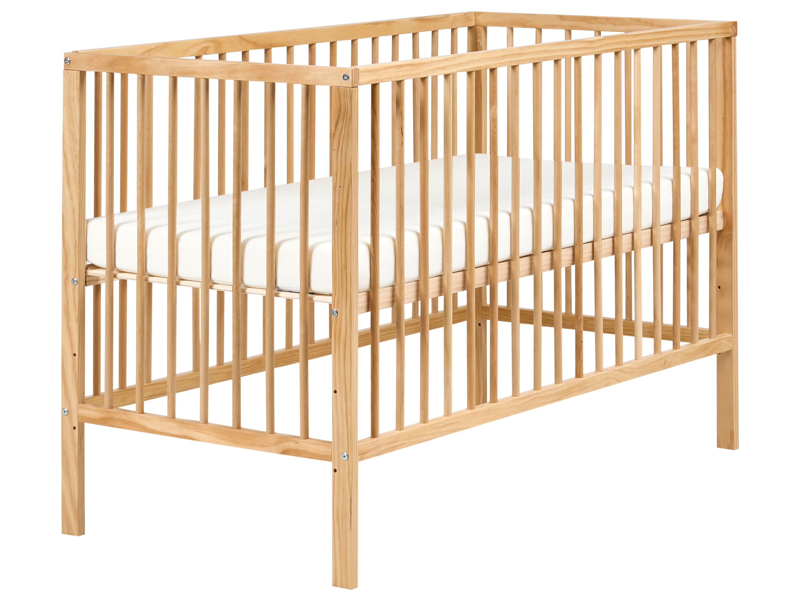 TWILLDON Baby Cot Bed - Brown