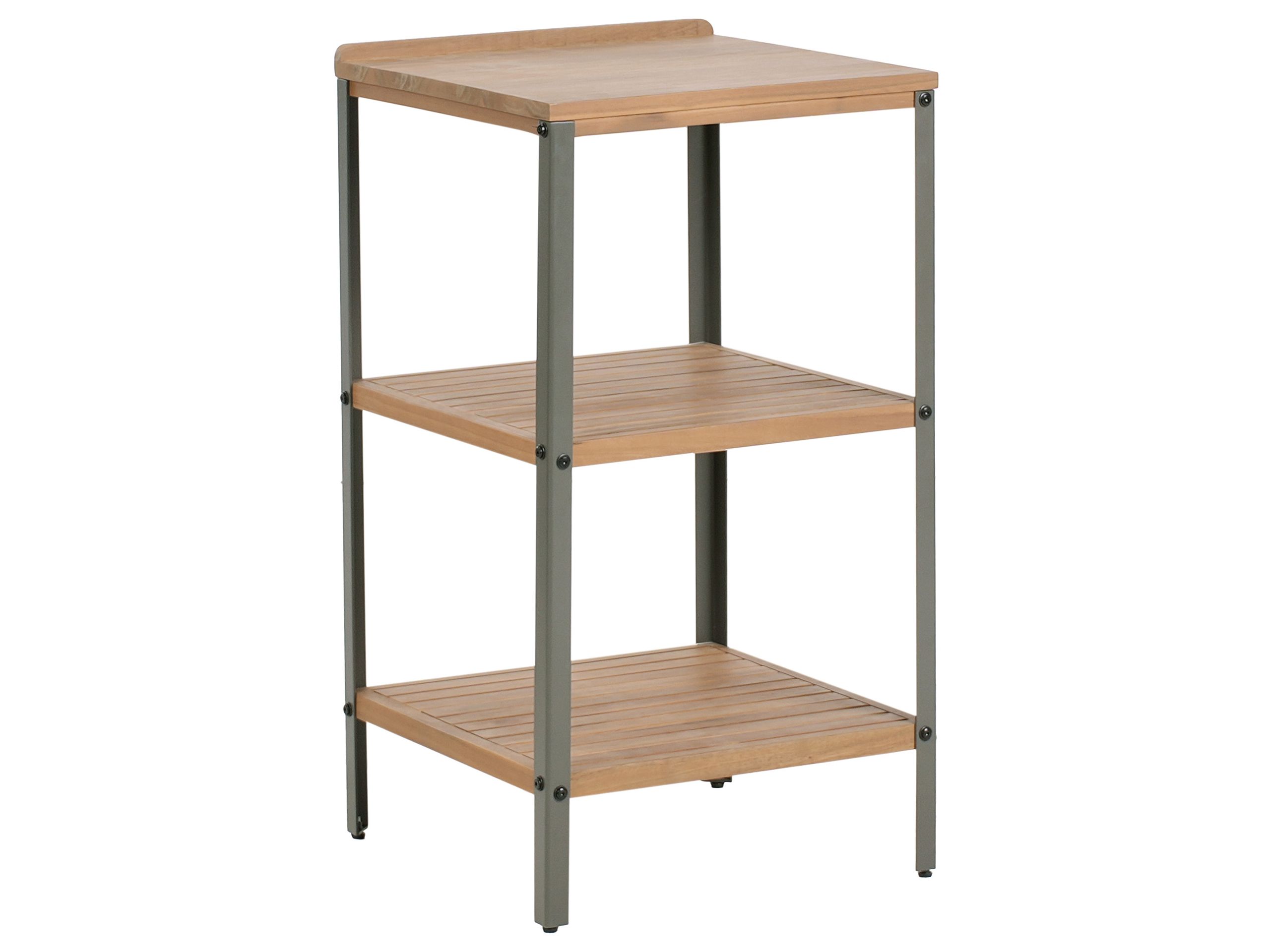 HORNLEIGH Wooden Outdoor Kitchen Island 50 cm - Brown