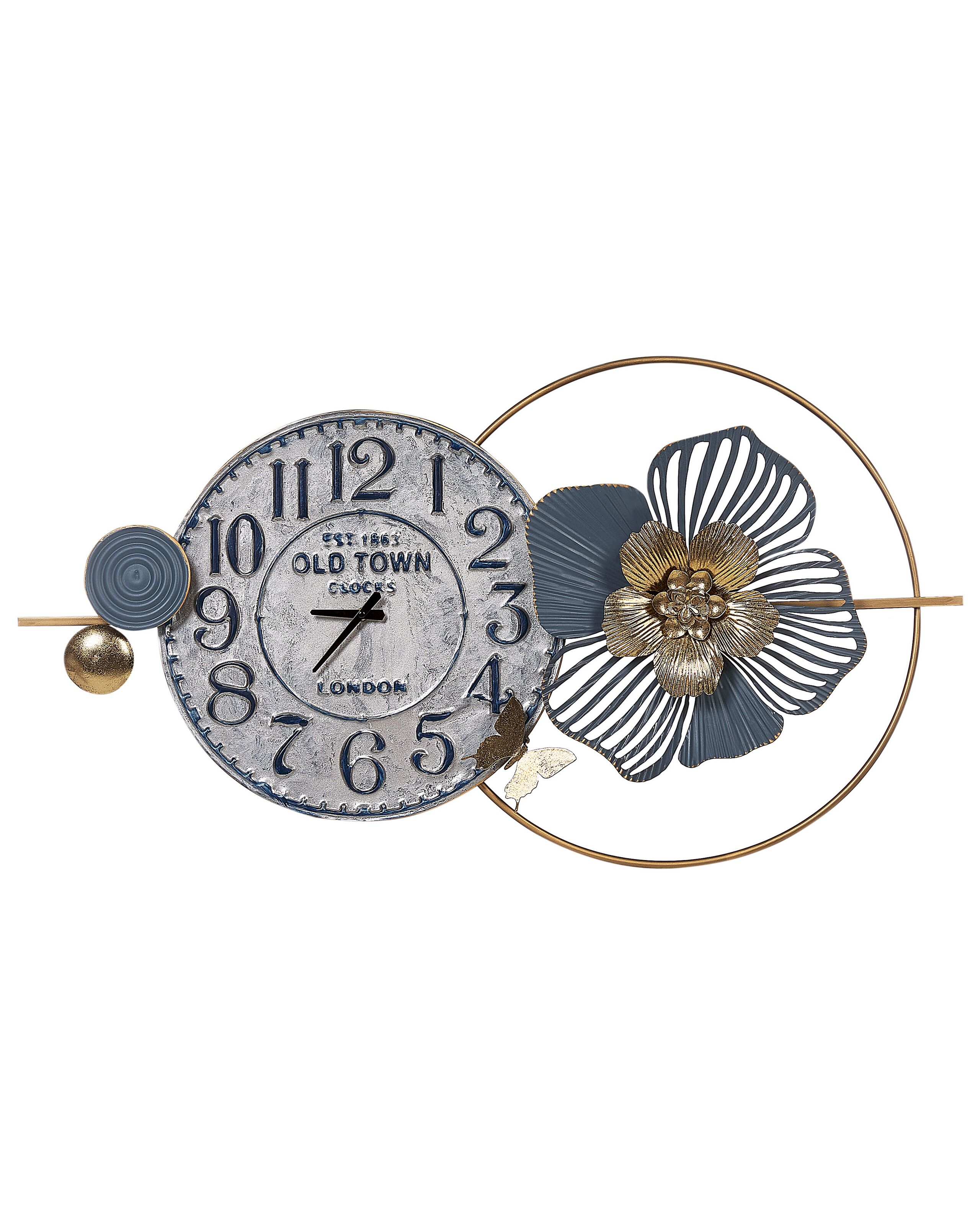 Wall Clock BERKERIUM 90 cm Metal Blue