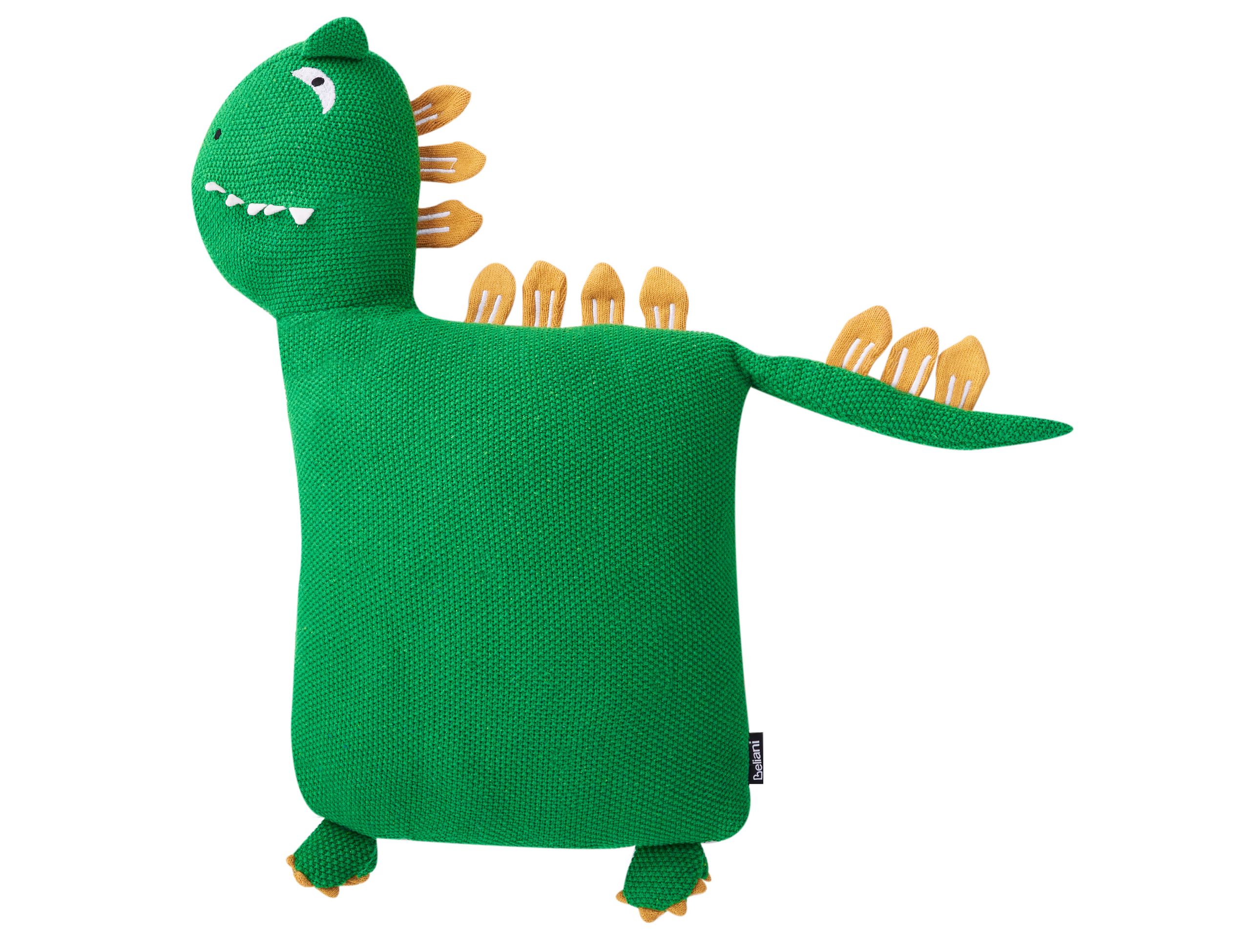Set of 2 Cotton Kids Cushions Dinosaur 45 x 45 cm Green DINOS