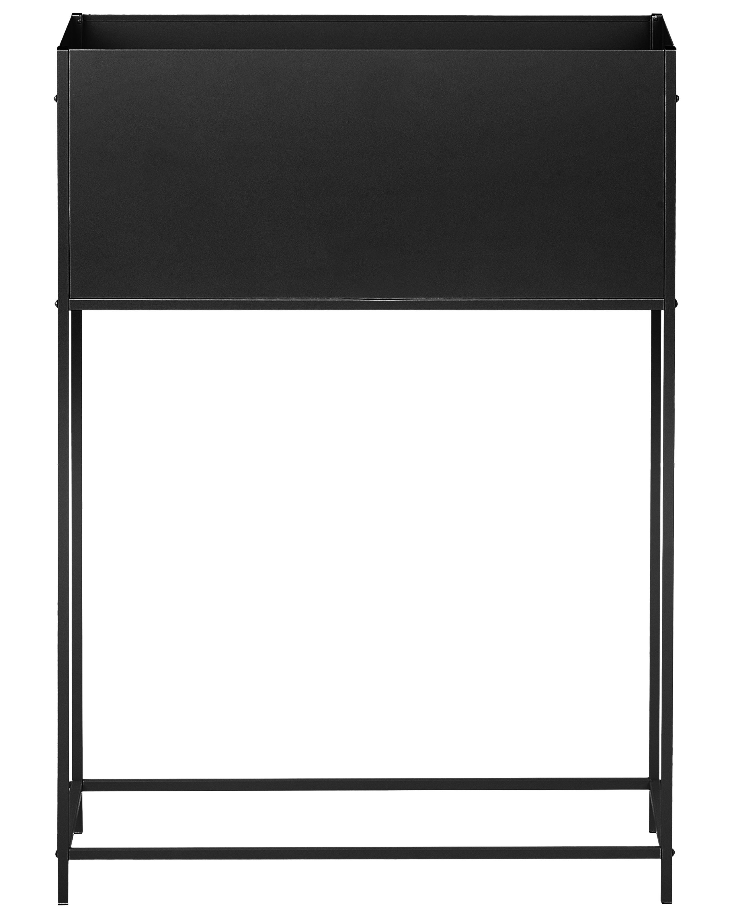 Elevated Plant Pot TAPIEN Metal 70 cm Black