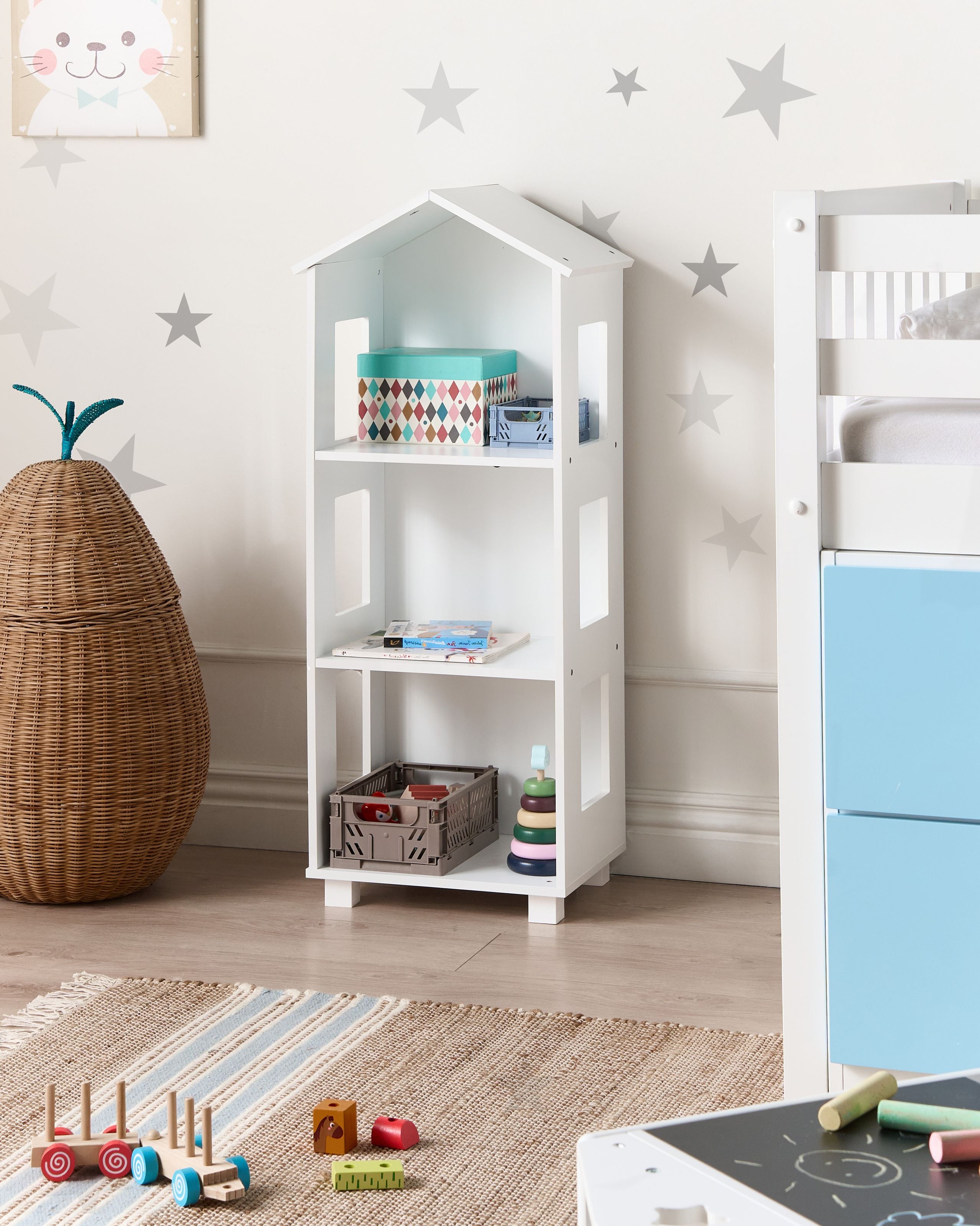 QRAVENTO Shelving Bookcase - White